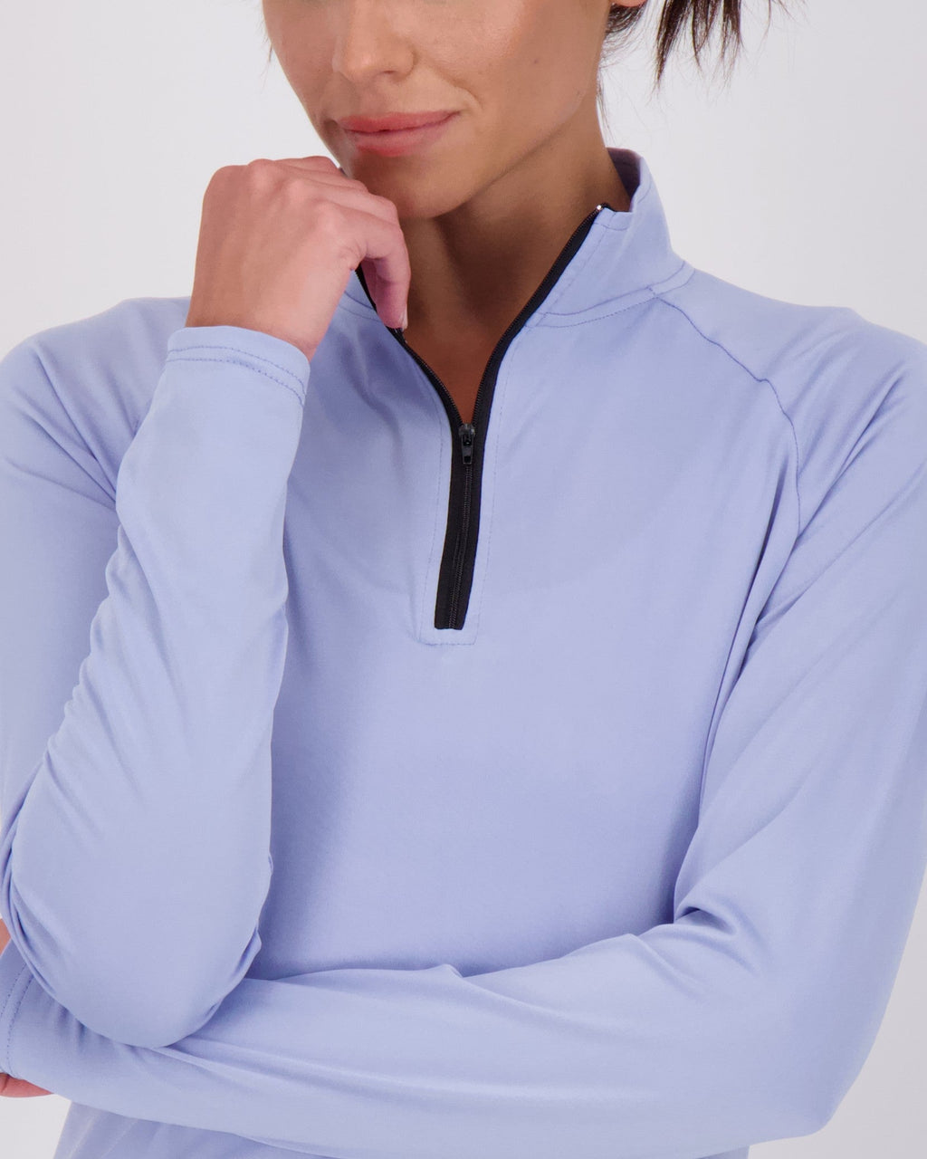 3 Pack: Womens Dry-Fit Active Long Sleeve Quarter Zip