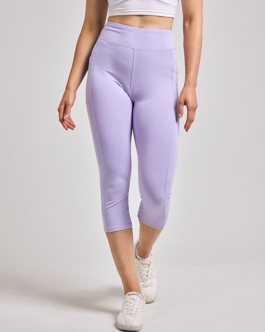 4 Pack: Women's Capri Leggings with Pockets (Available in Plus Size)