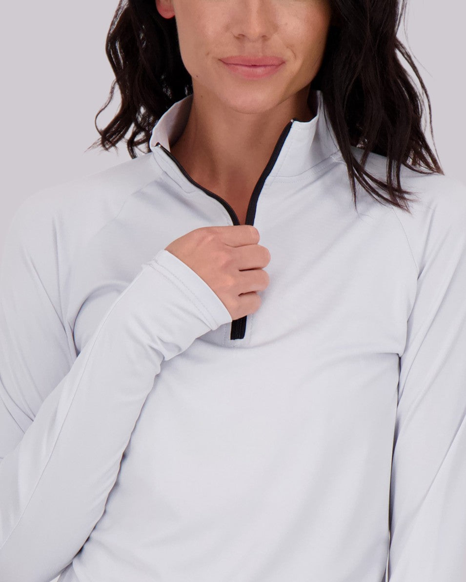3 Pack: Womens Dry-Fit Active Long Sleeve Quarter Zip