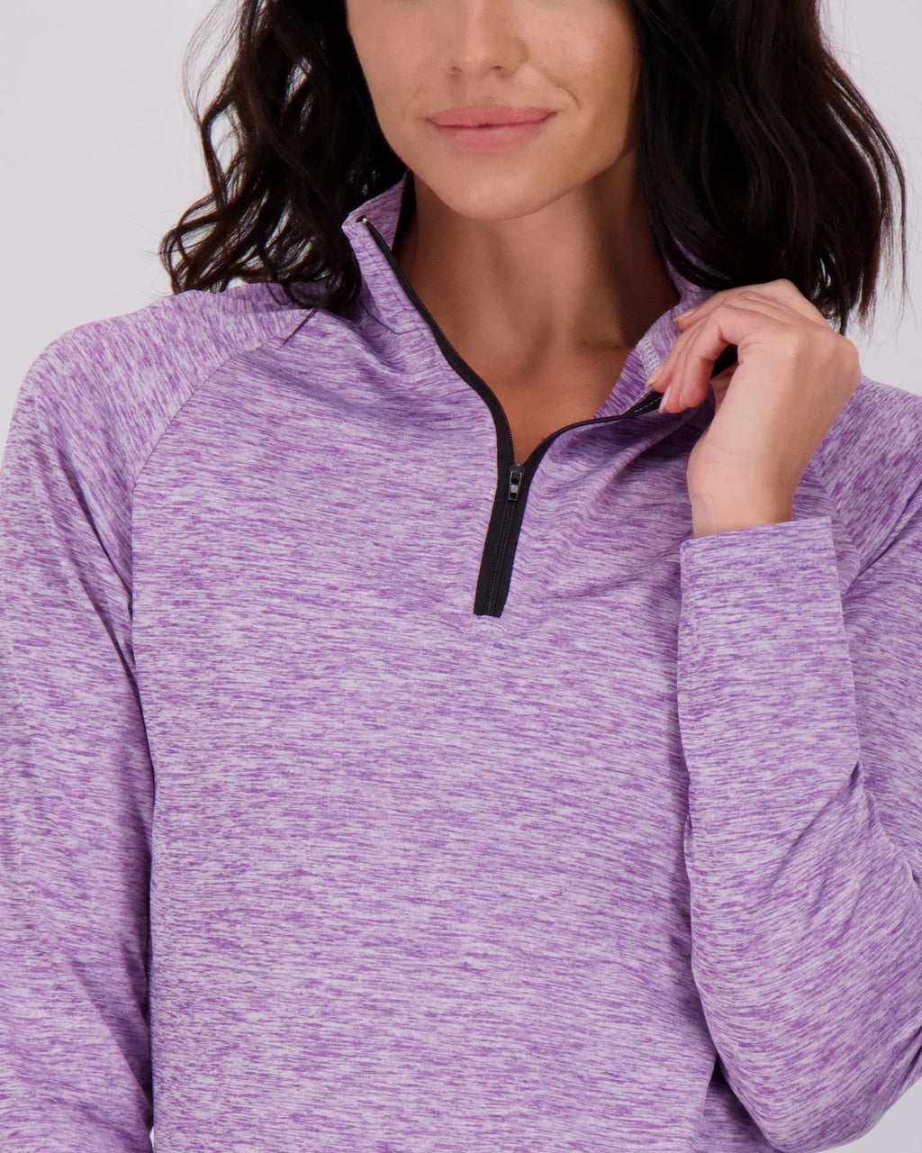 3 Pack: Womens Dry-Fit Active Long Sleeve Quarter Zip