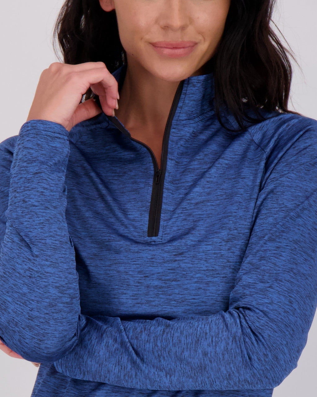 3 Pack: Womens Dry-Fit Active Long Sleeve Quarter Zip