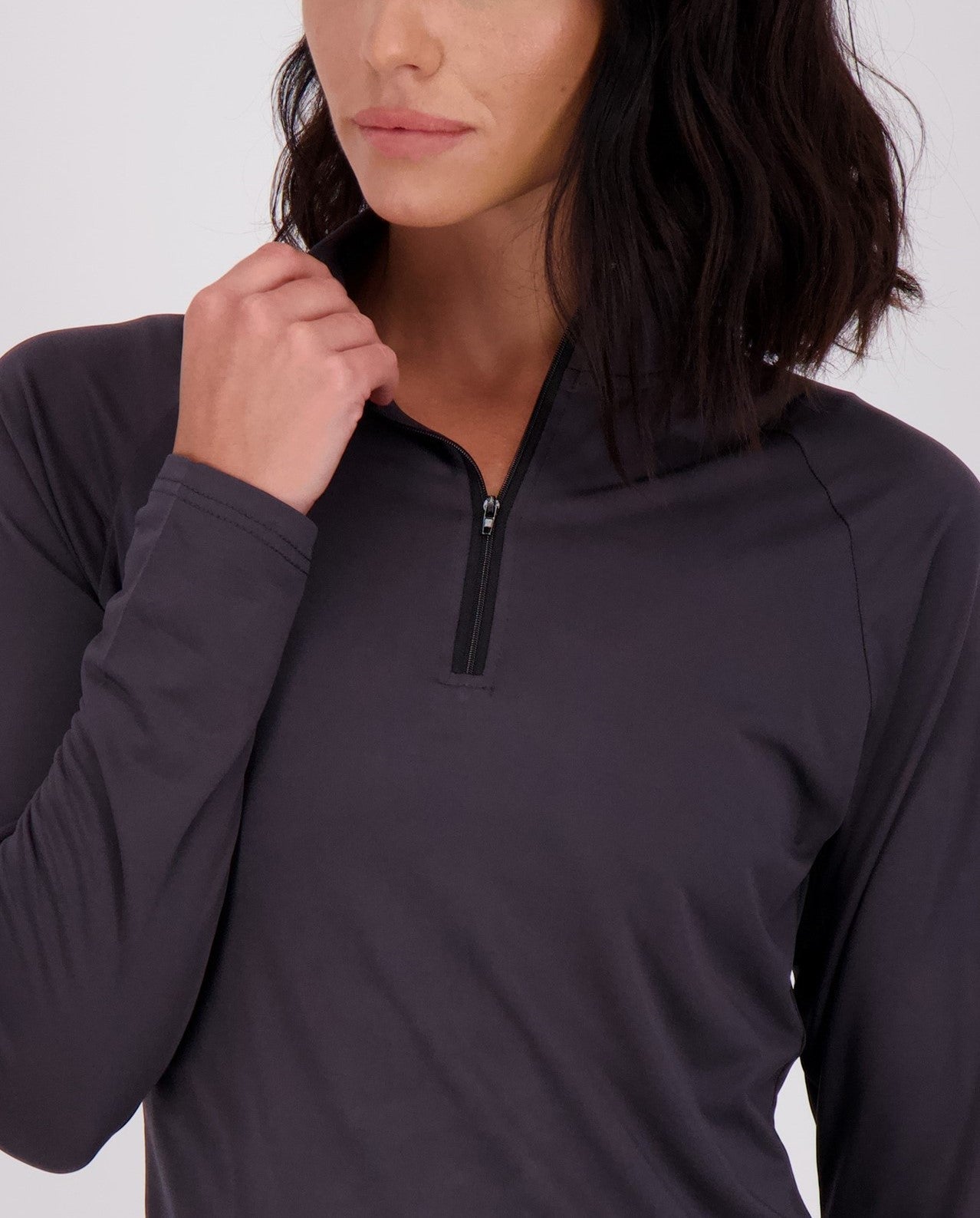 3 Pack: Womens Dry-Fit Active Long Sleeve Quarter Zip