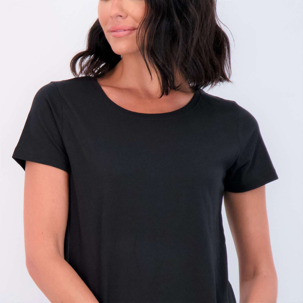 4 Pack: Women's Classic-Fit Cotton Short-Sleeve Scoop Crew Neck T-Shirt (Available in Plus Size)
