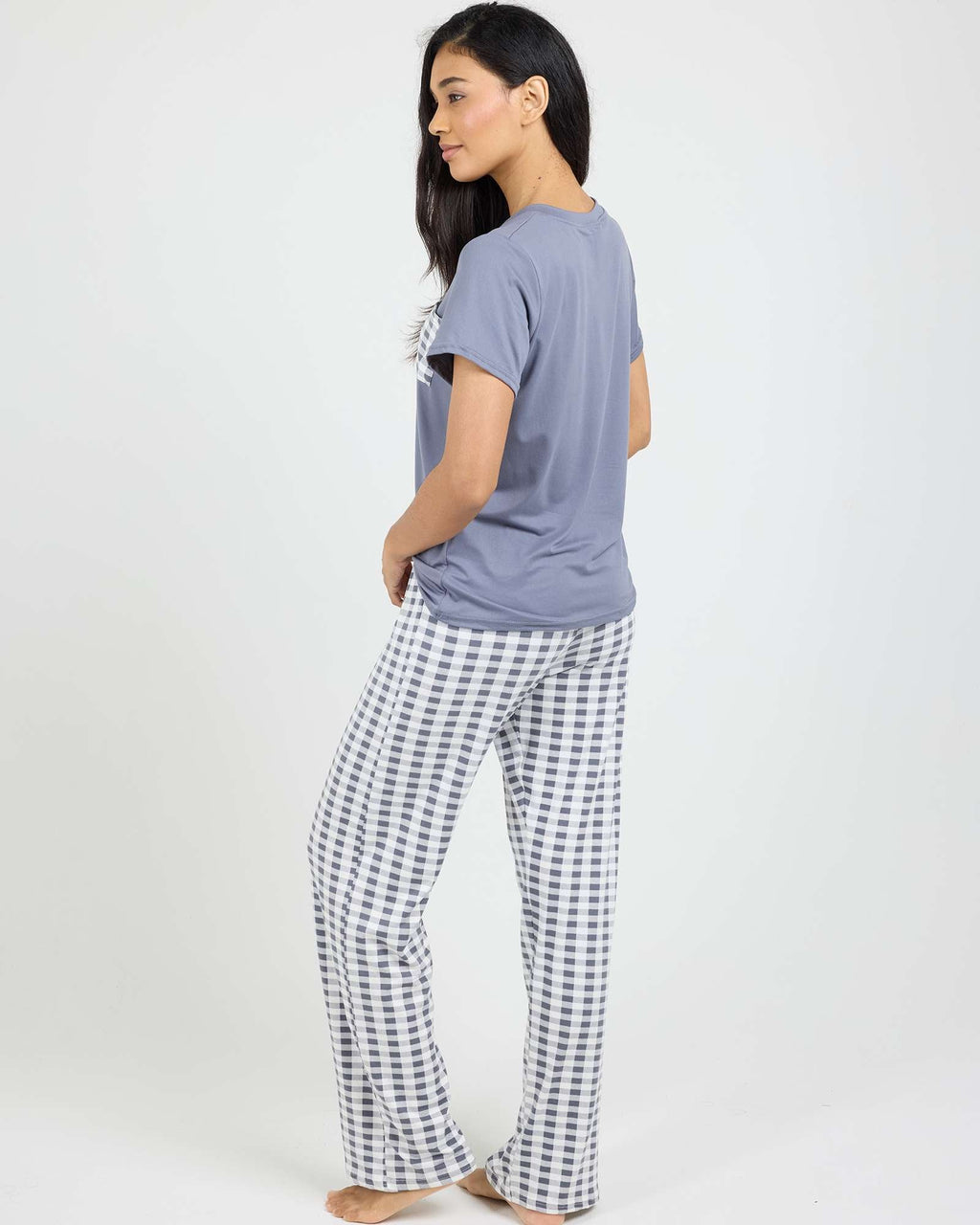 2 Pack: Women’s Pajama Set Super-Soft Short Sleeve V-Neck Top With Pants (Available in Plus Size)