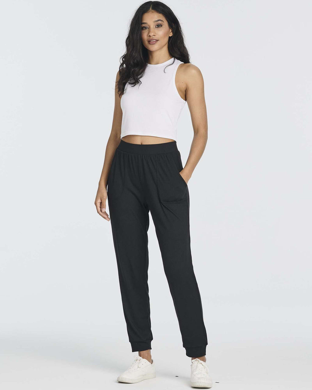 3 Pack: Women's Ribbed Lounge Jogger Sweatpants