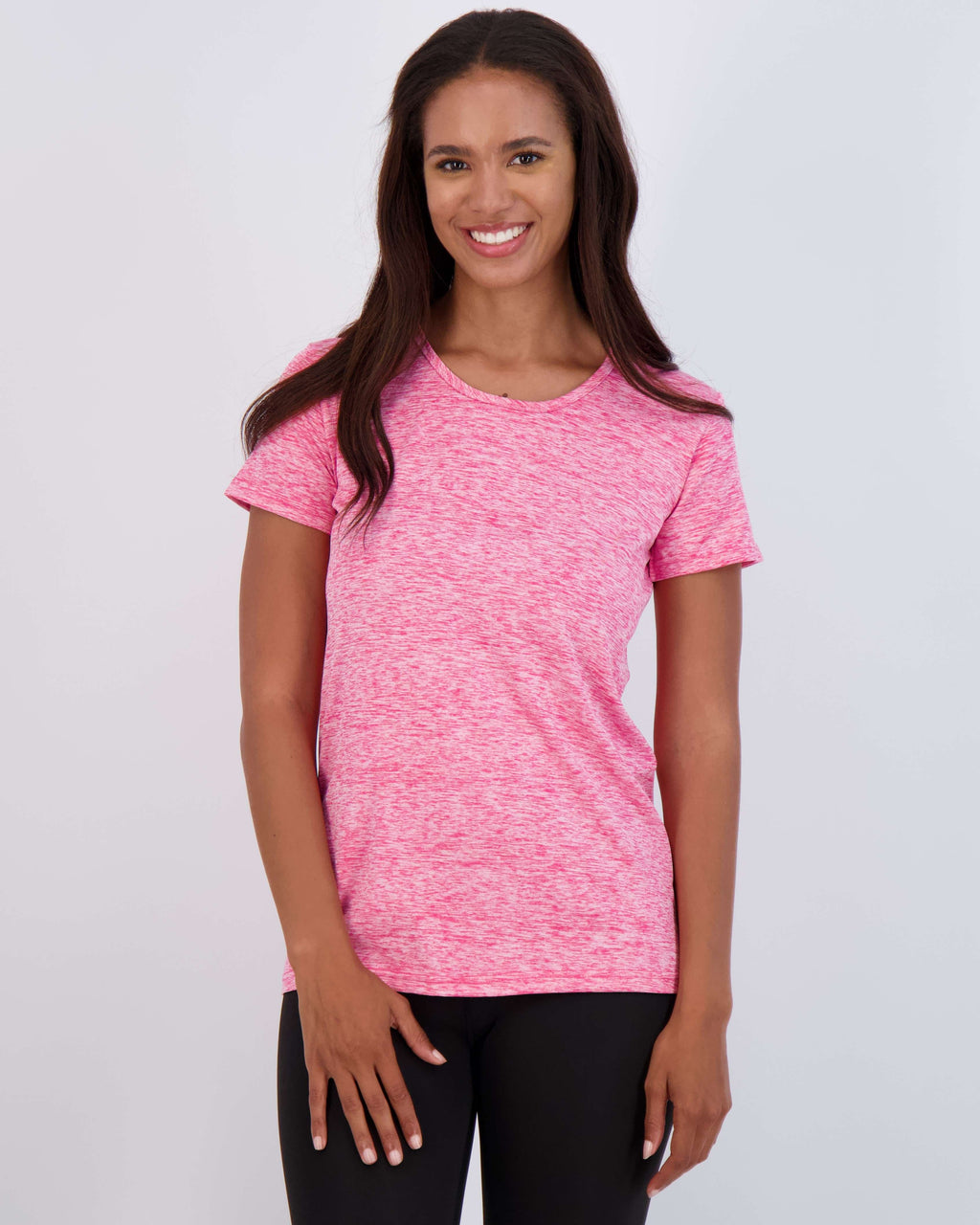 5 Pack: Womens Dry Fit Short-Sleeve Crew Neck Active T-Shirt