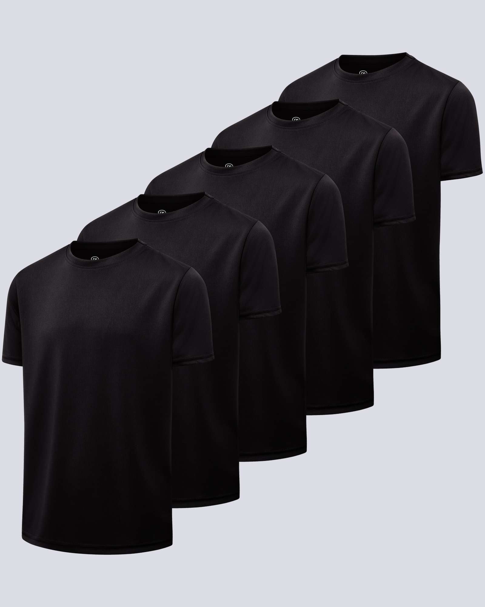 5 Pack: Boys Mesh Active Short-Sleeve T-Shirt