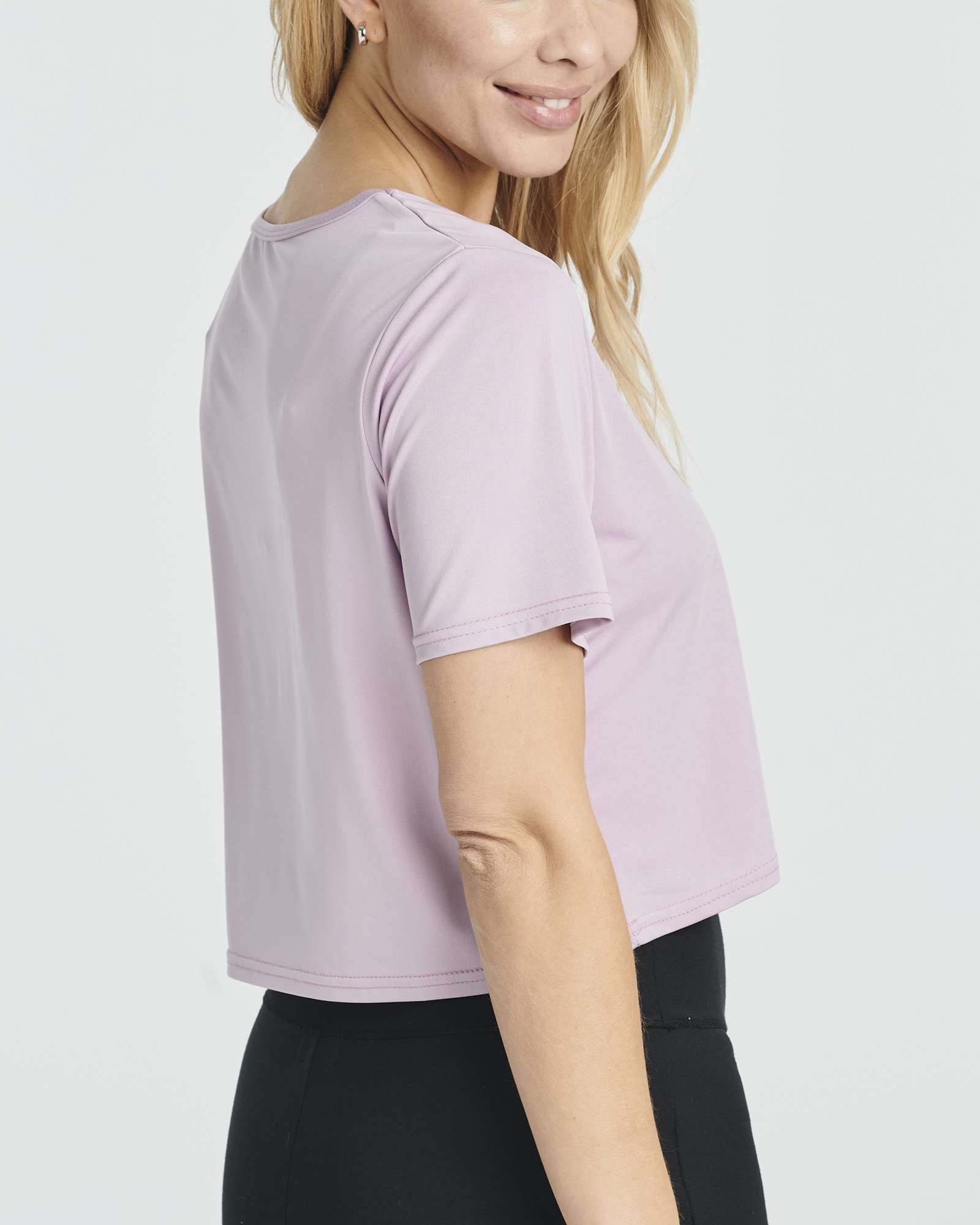 5 Pack: Women's Dry-Fit Short Sleeve V-Neck Crop Top