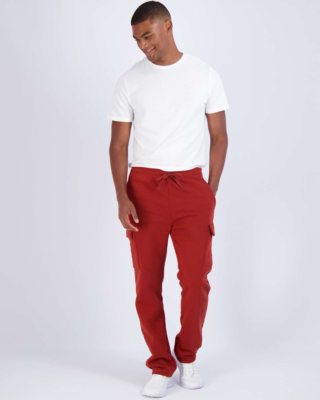 3 Pack: Mens Fleece Cargo Open Bottom Sweatpants