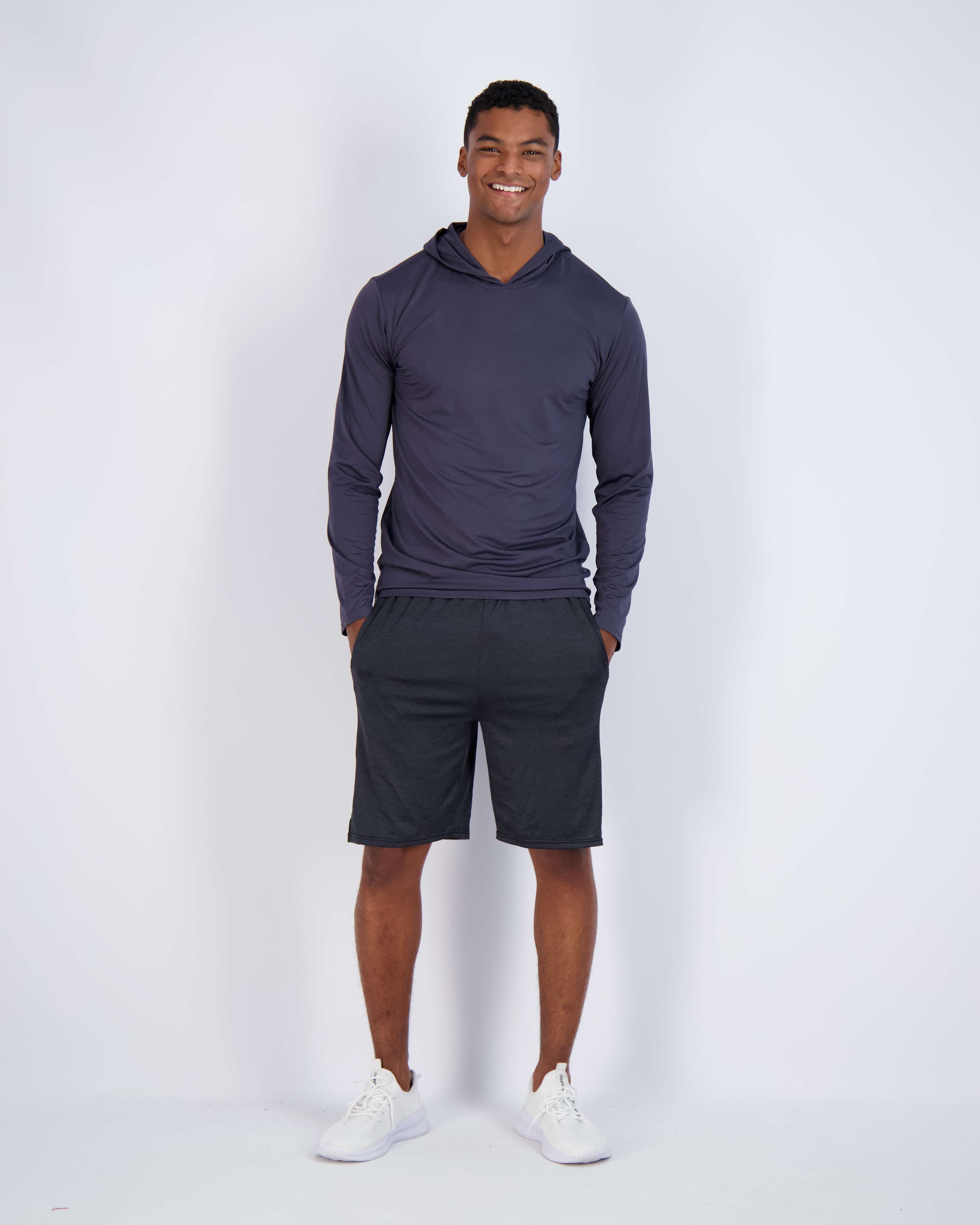 3 Pack: Mens Dry Fit Active Hoodie Pullover Sweatshirt