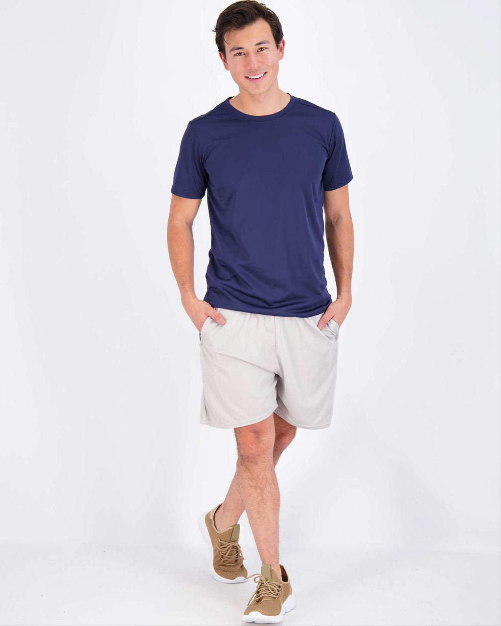 5 Pack: Men’s Mesh Short Sleeve Crew Active T-Shirt