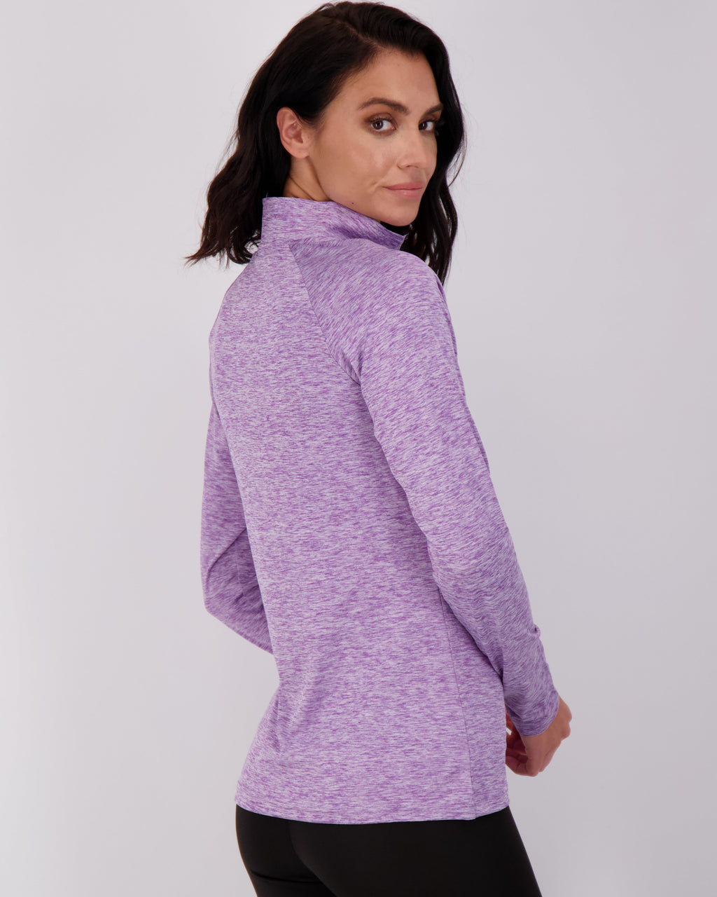 3 Pack: Womens Dry-Fit Active Long Sleeve Quarter Zip