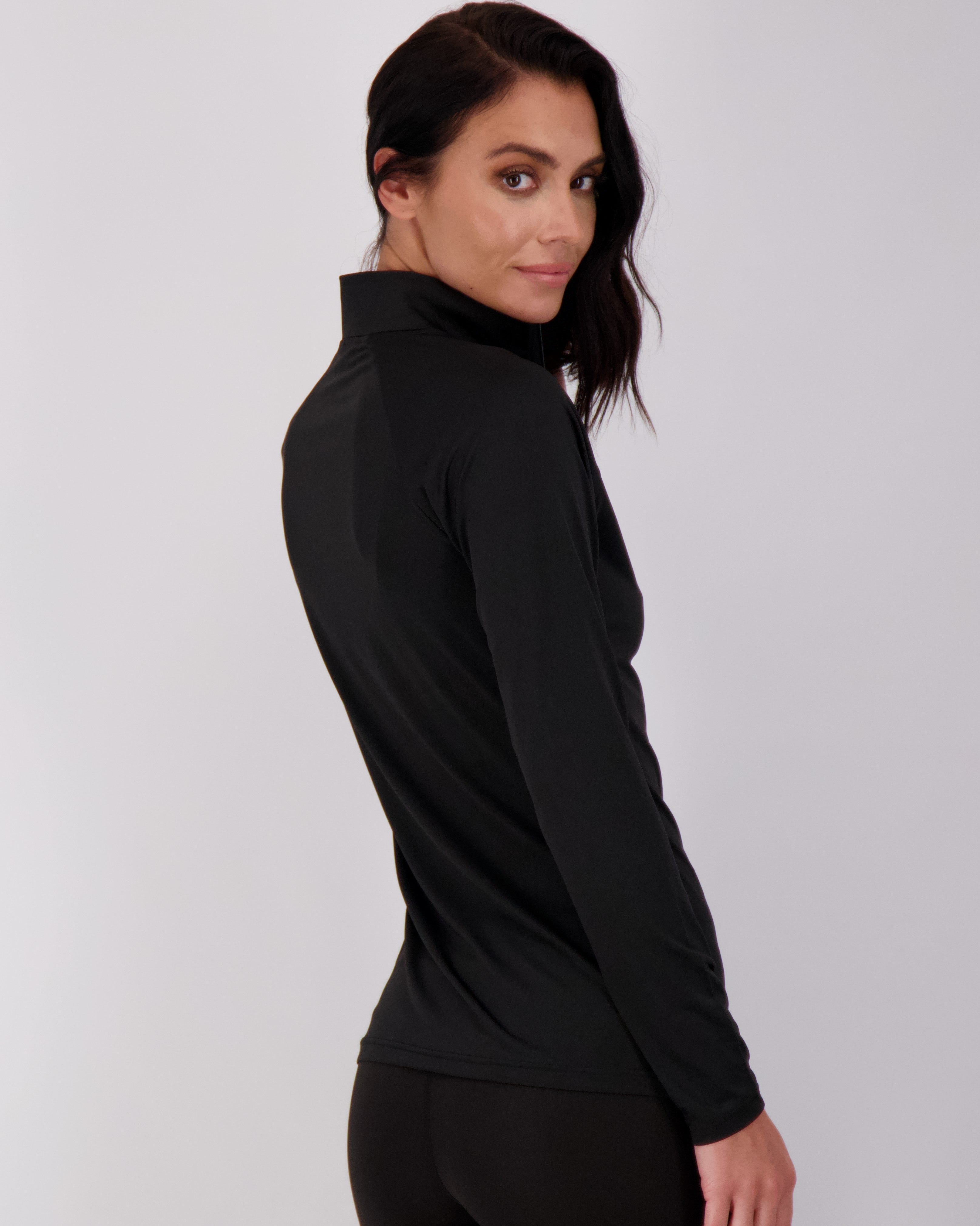 3 Pack: Womens Dry-Fit Active Long Sleeve Quarter Zip