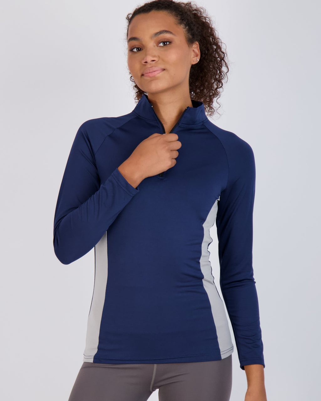 3 Pack: Womens Dry-Fit Active Long Sleeve Quarter Zip