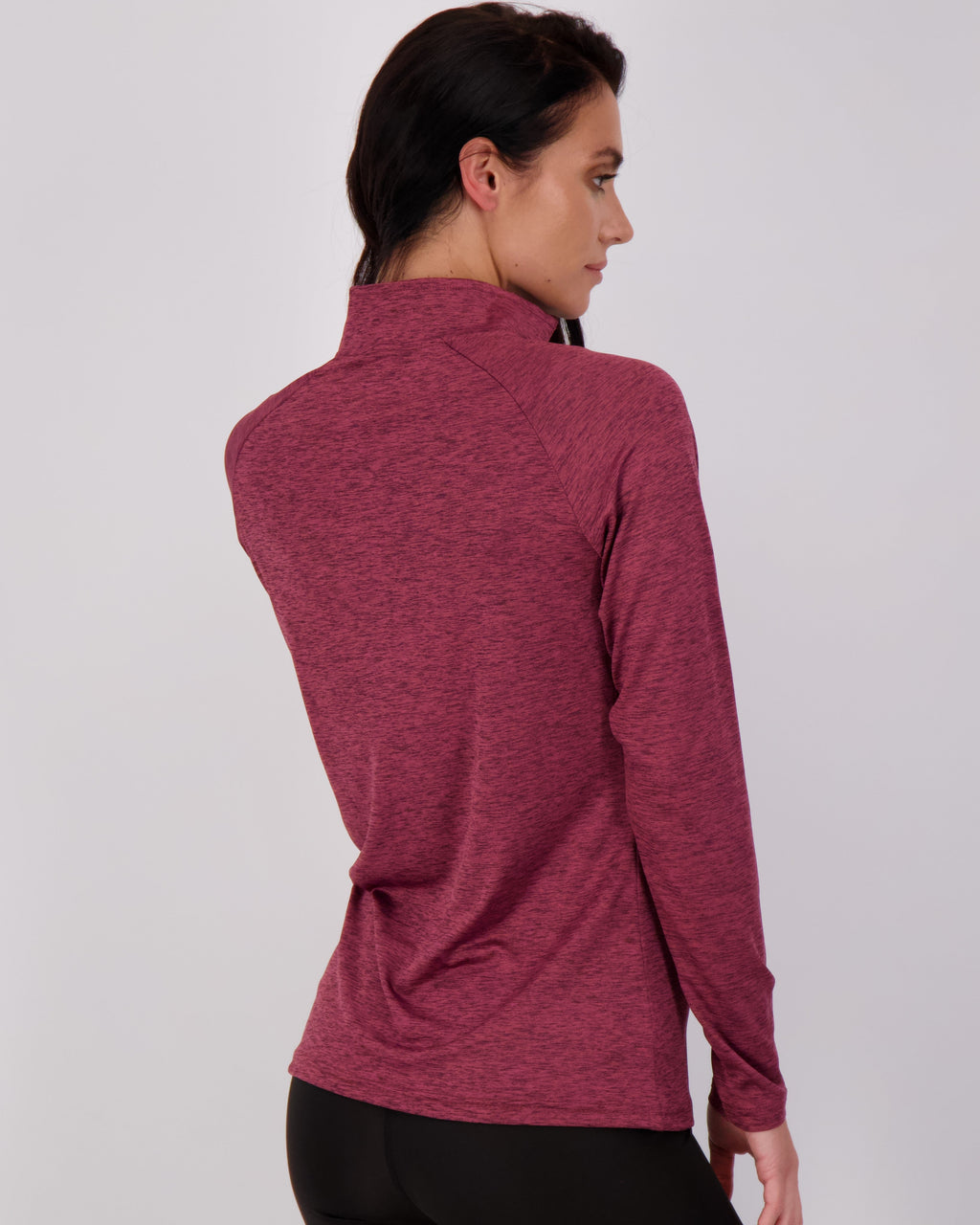 3 Pack: Womens Dry-Fit Active Long Sleeve Quarter Zip