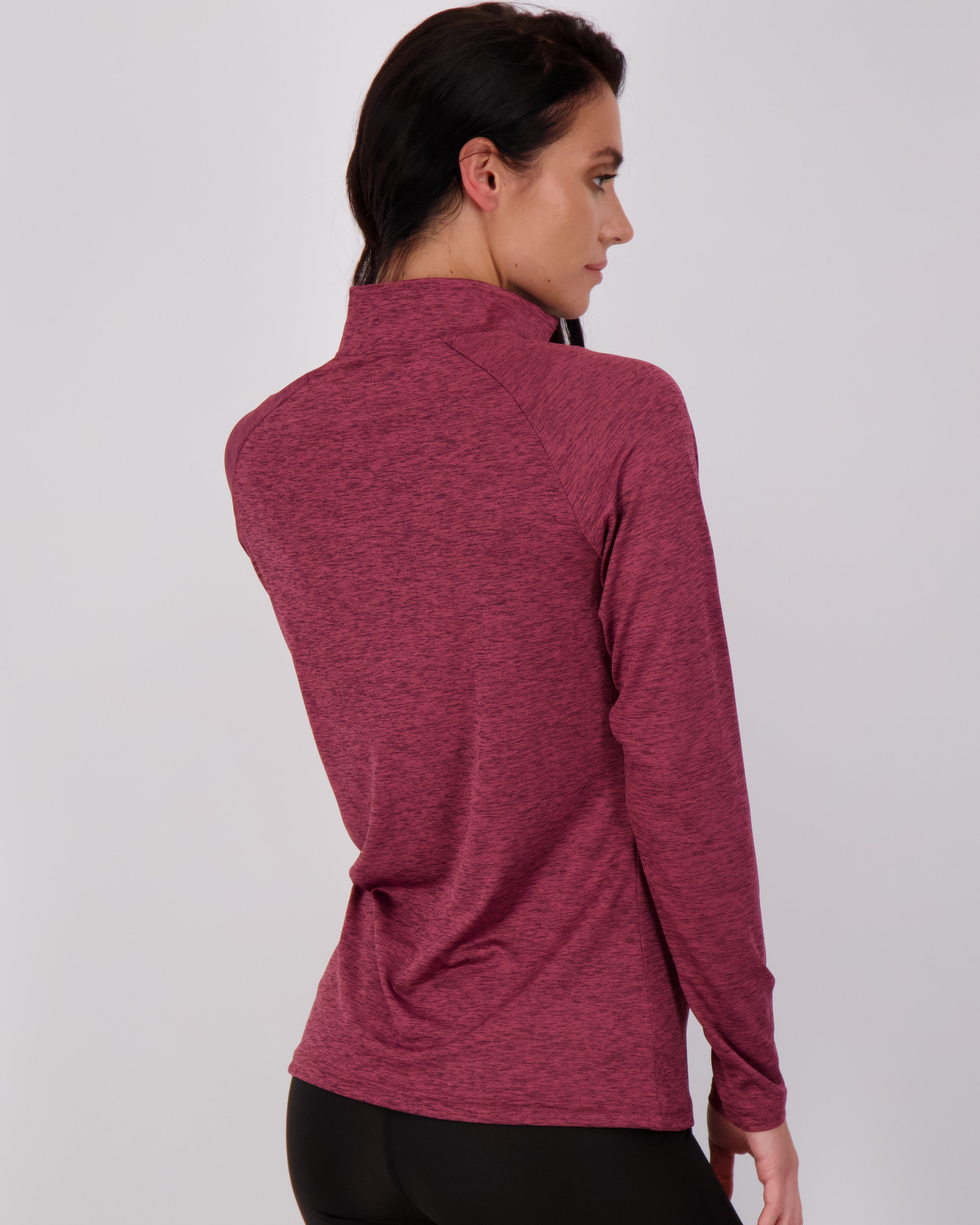 3 Pack: Womens Dry-Fit Active Long Sleeve Quarter Zip