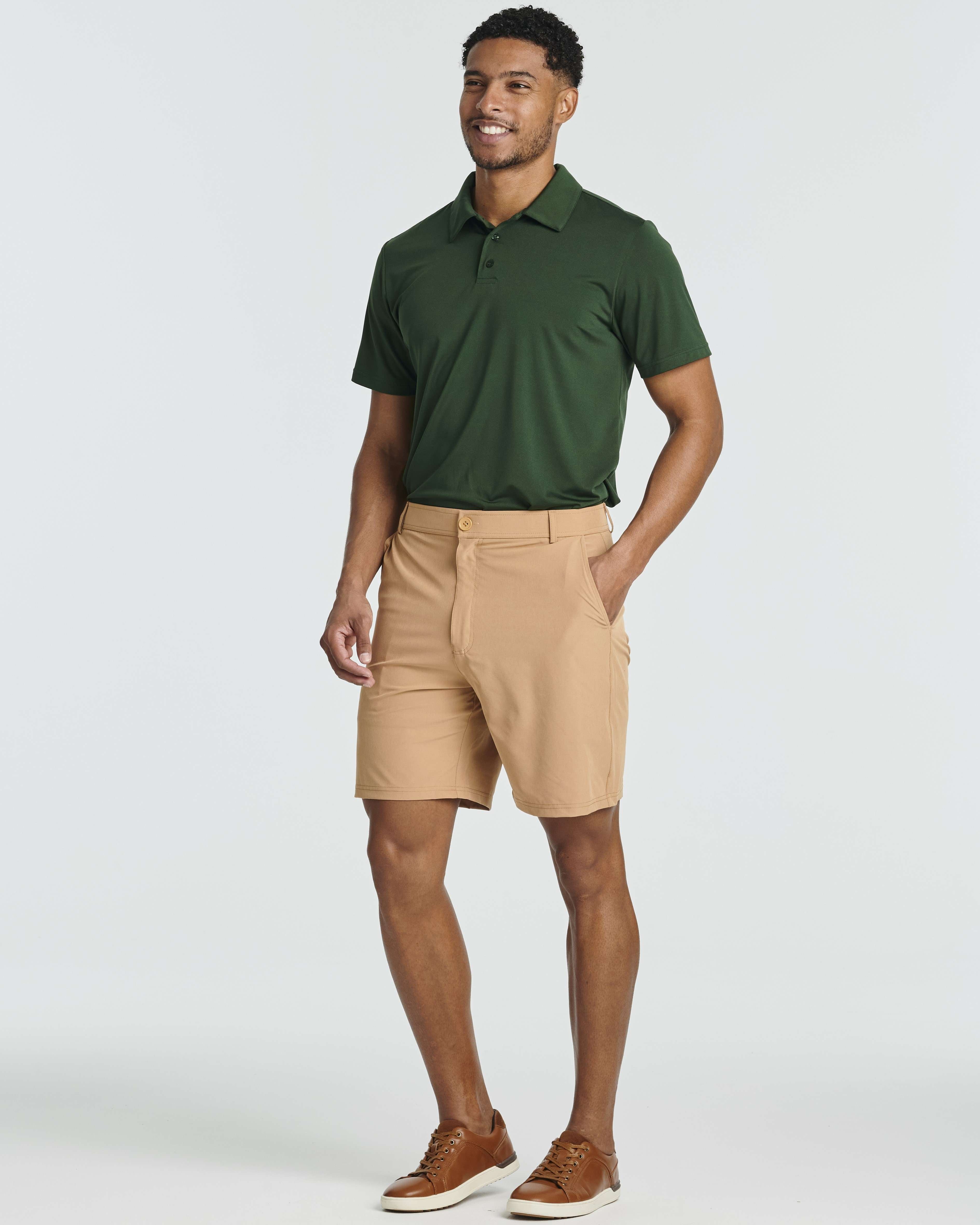 3 Pack: Men's 7" Golf Shorts