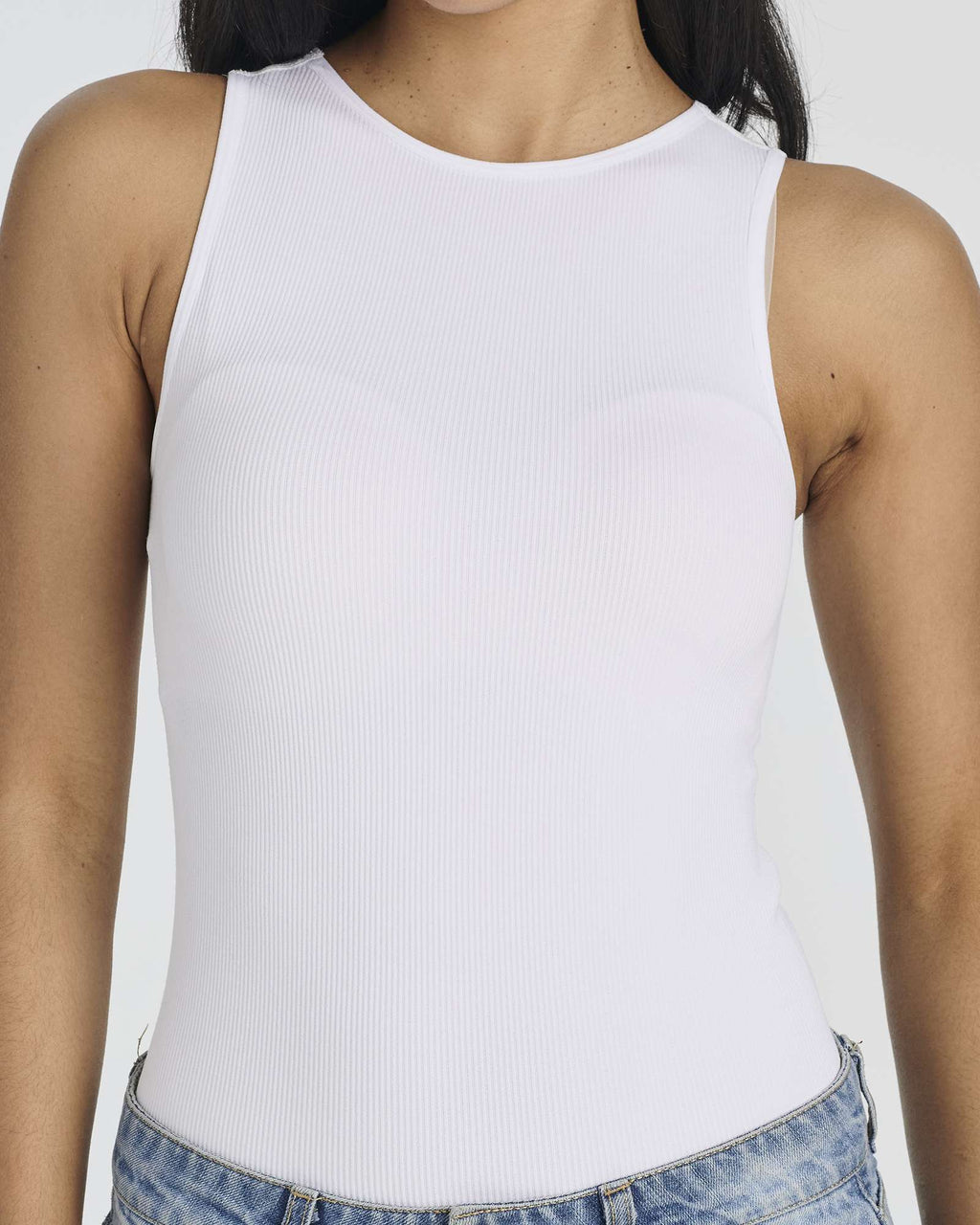 3 Pack: Women's Ribbed Sleeveless Bodysuit Tank Tops
