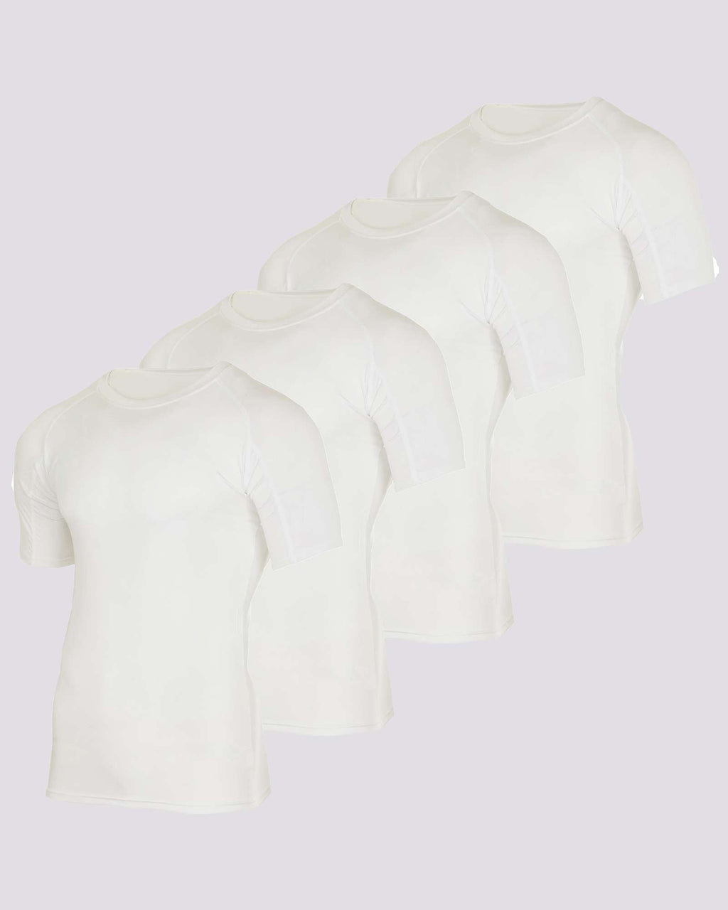 4 Pack: Mens Short Sleeve Compression Shirt