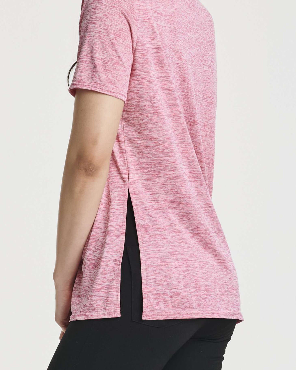 5 Pack: Women's Short Sleeve Crew Relaxed Yoga Top (Available in Plus Size)