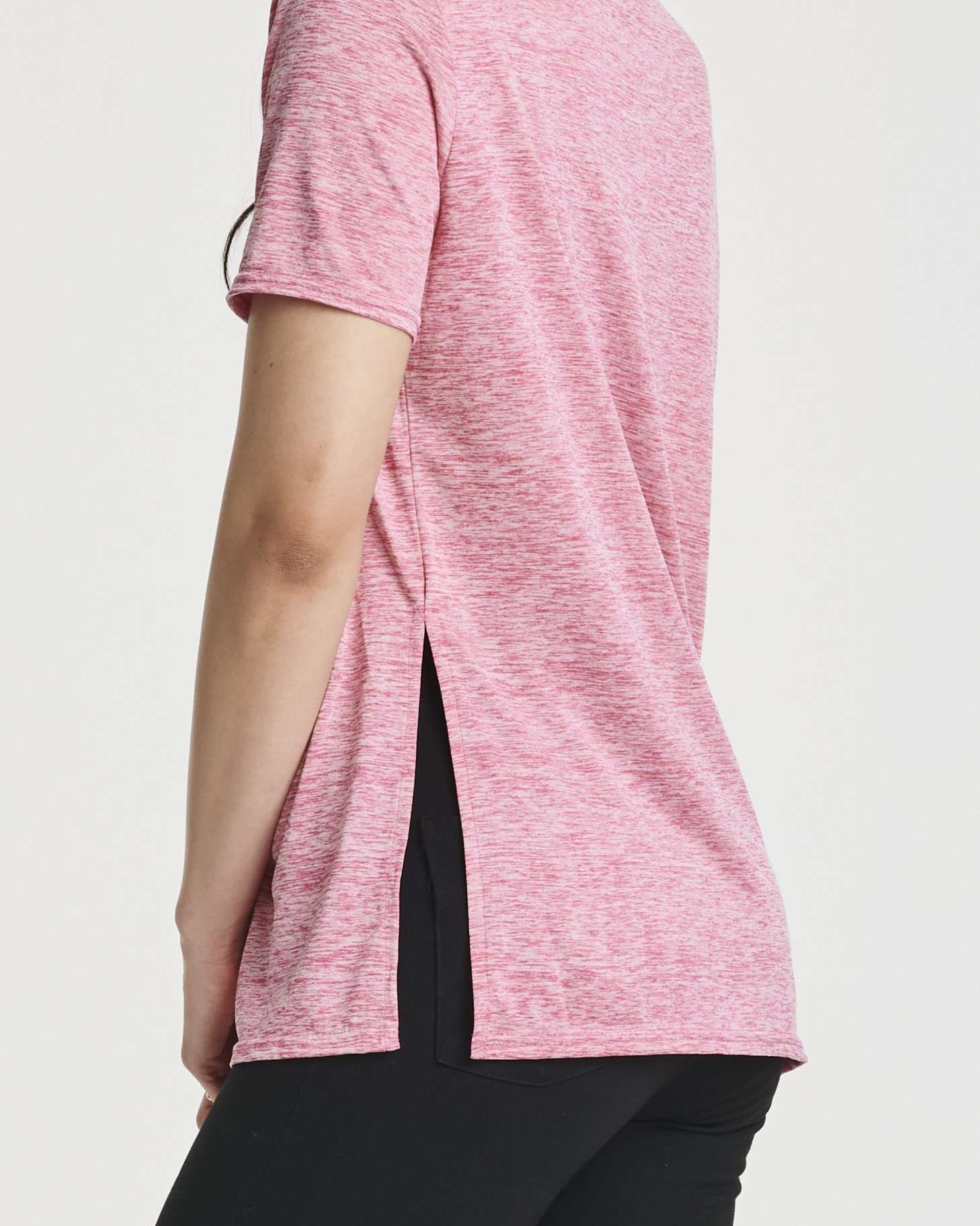 5 Pack: Women's Short Sleeve Crew Relaxed Yoga Top (Available in Plus Size)