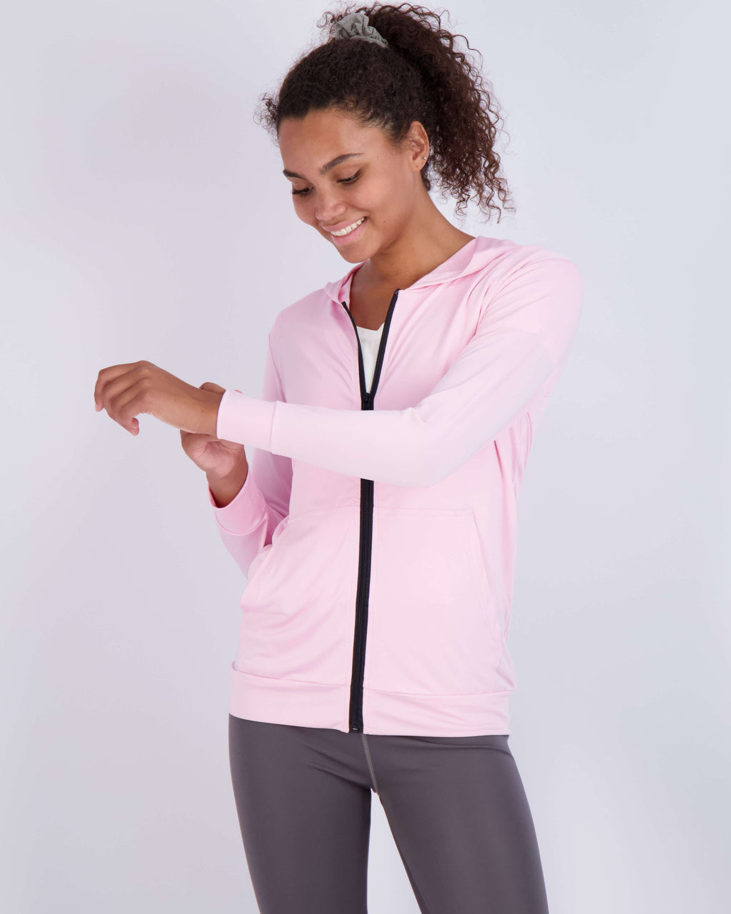 3 Pack: Womens Dry-Fit Active Full Zip-Up Hoodie Jacket