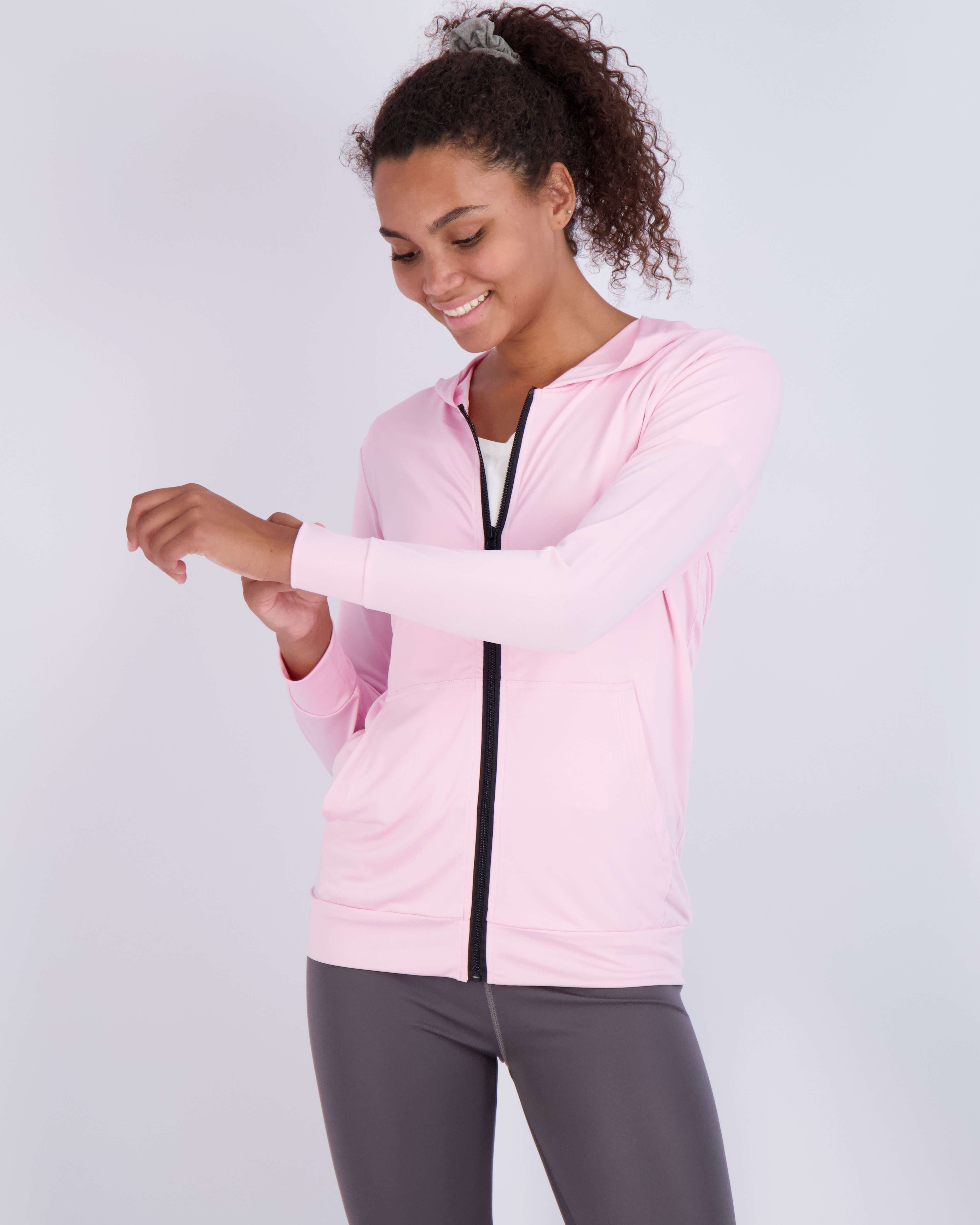 3 Pack: Womens Dry-Fit Active Full Zip-Up Hoodie Jacket