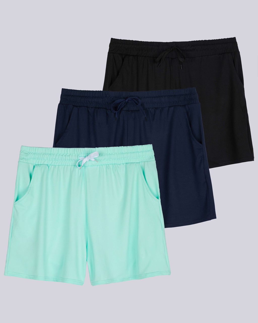3 Pack: Womens Plus Super-Soft Lounge Shorts