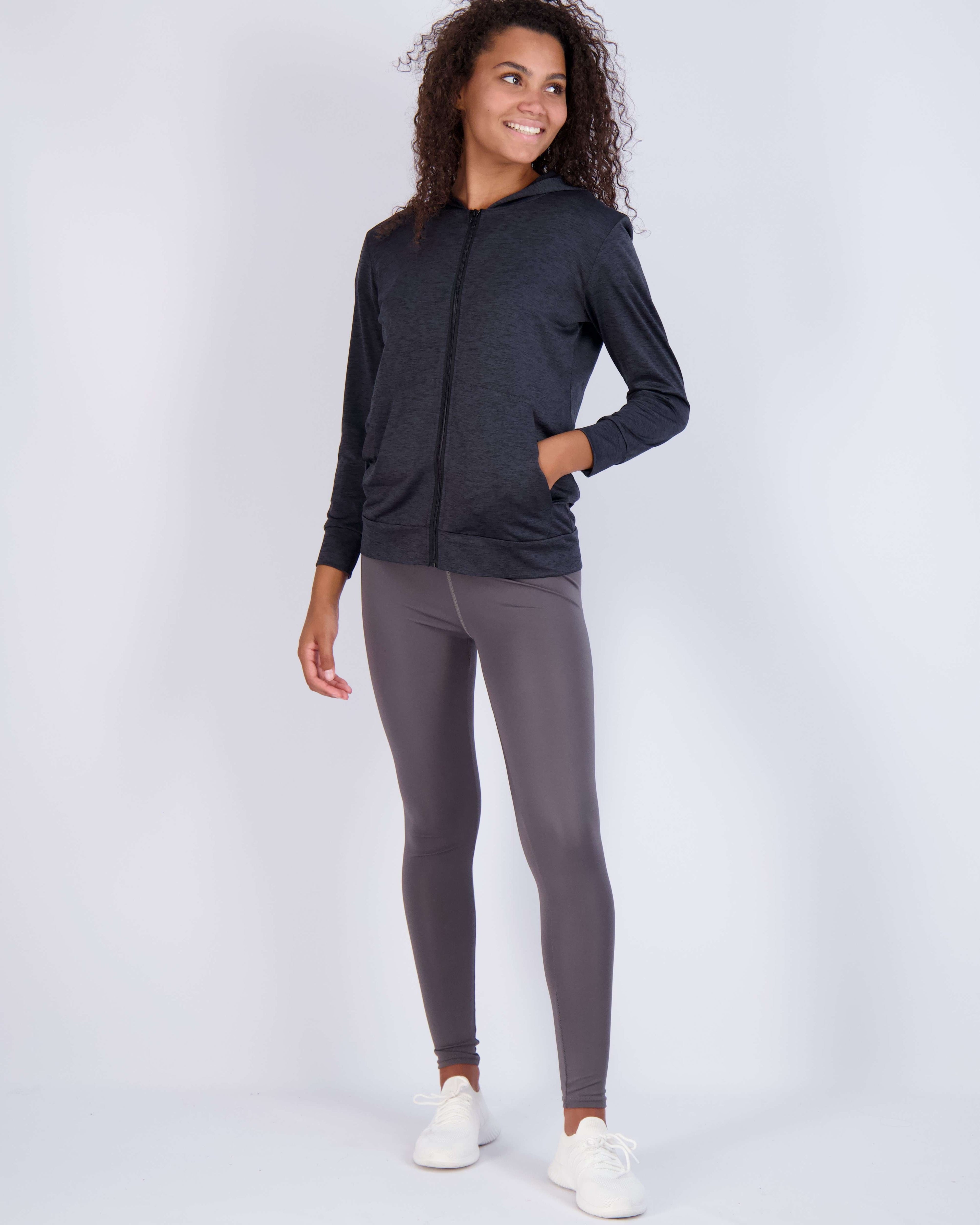 3 Pack: Womens Dry-Fit Active Full Zip-Up Hoodie Jacket