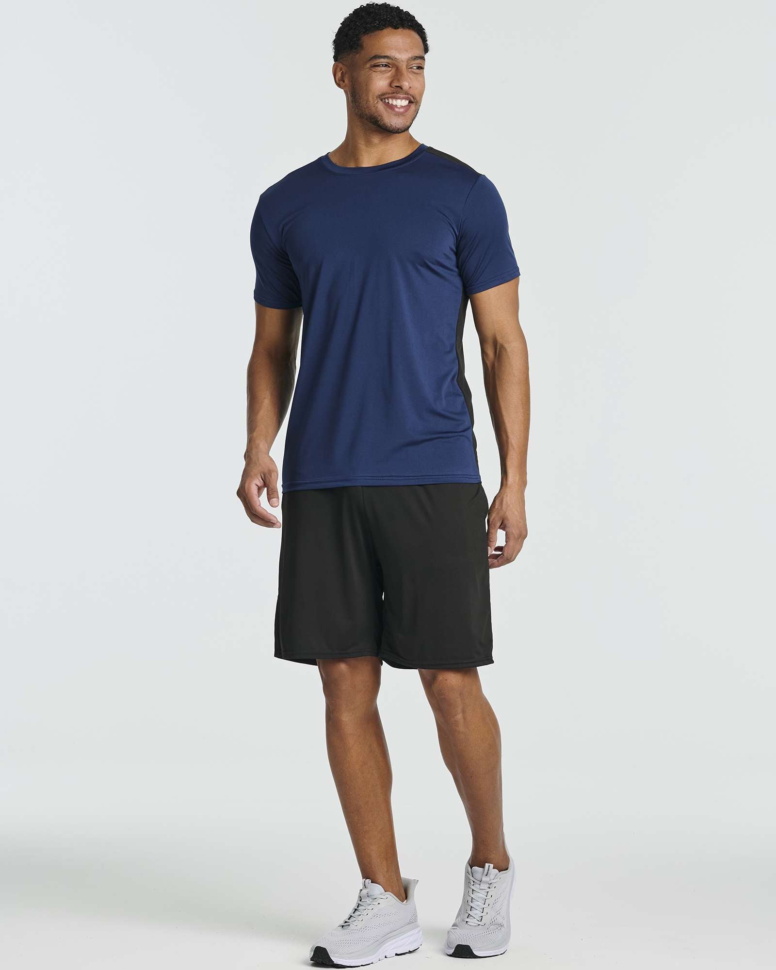 5 Pack: Mens Dry-Fit Active Crew Neck T-Shirt