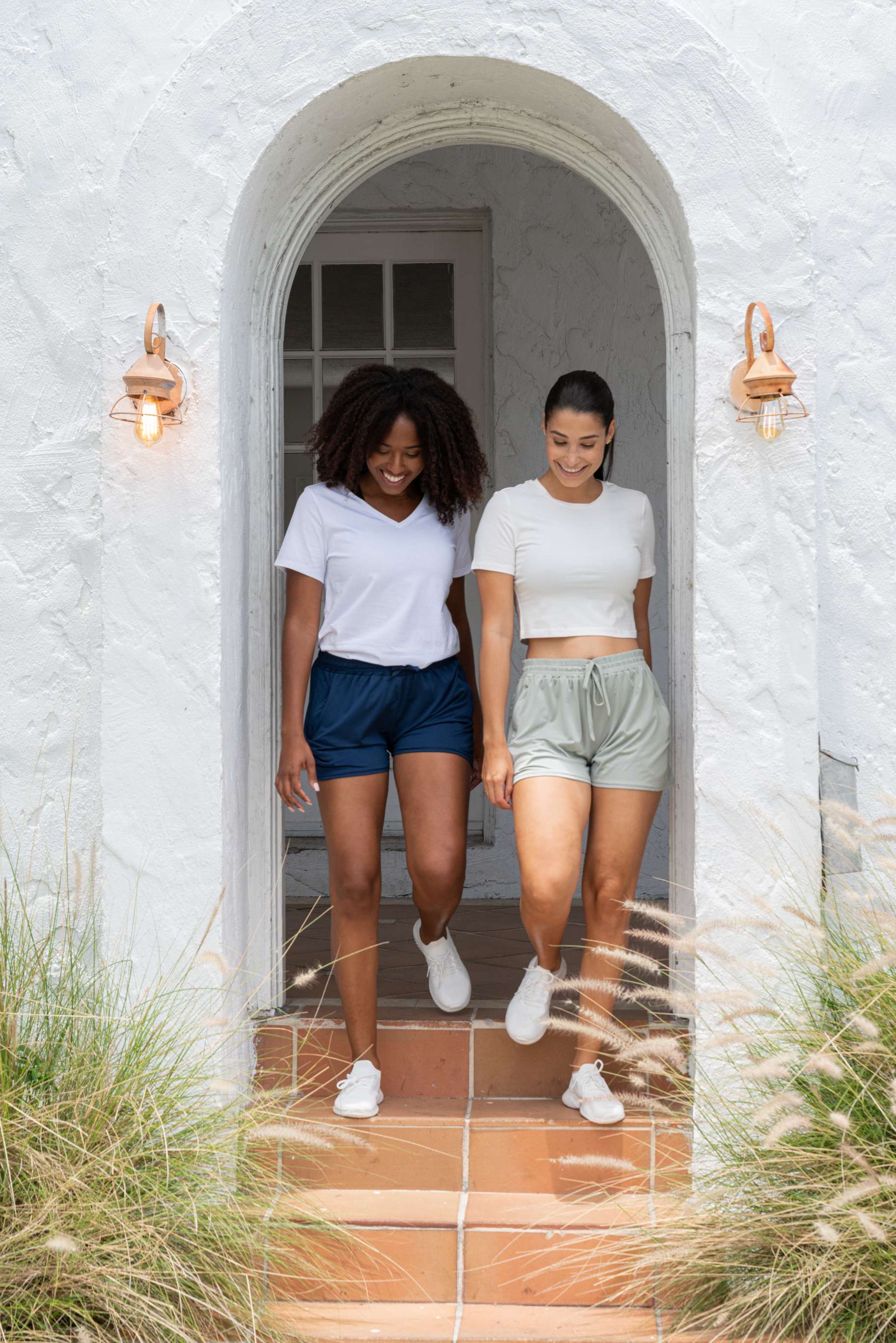 4 Pack: Womens Active Dry-Fit Shorts with Zipper Pockets