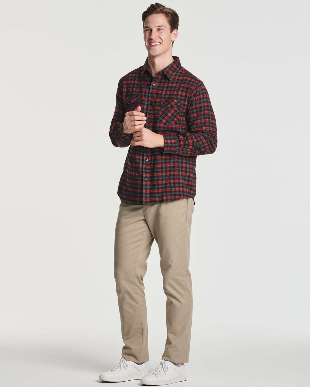 3 Pack: Men's Long-Sleeve Flannel Shirt