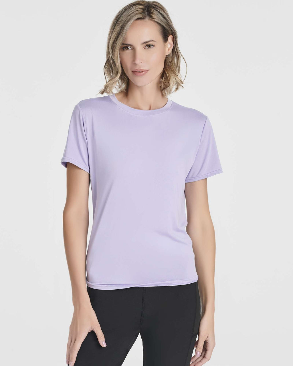 5 Pack: Women's Short Sleeve Open Back Tie Back Dry-Fit T-Shirt