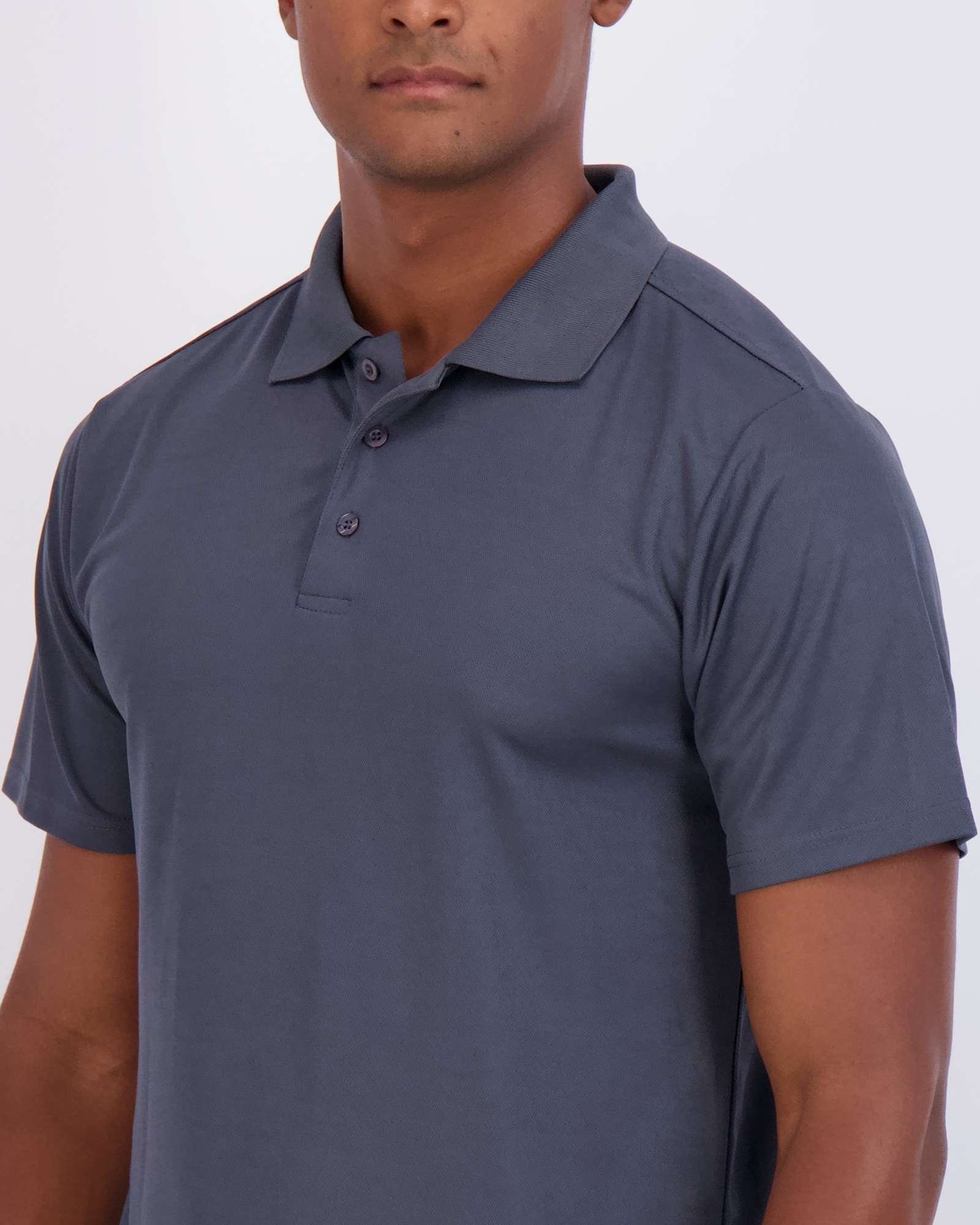 3 Pack: Mens Quick-Dry Short Sleeve Performance Polo Shirt