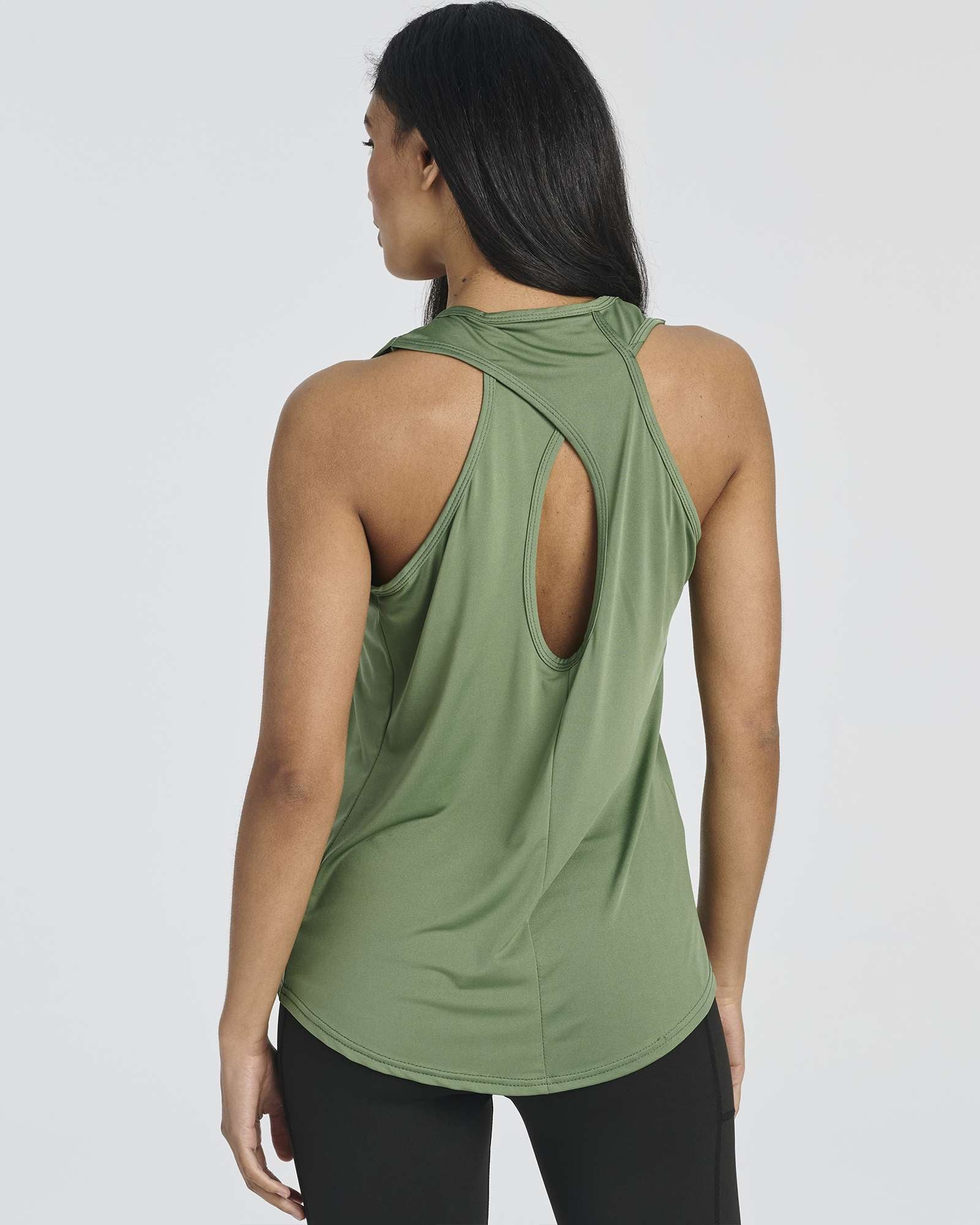5 Pack: Women's Crossback Workout Tank Top