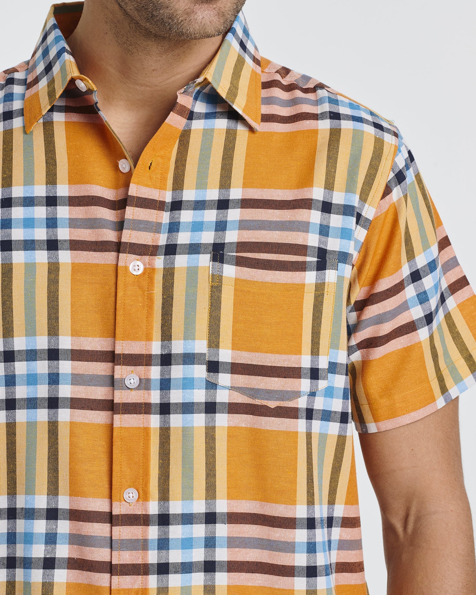 3 Pack: Men's Regular-Fit Short Sleeve Woven Shirt