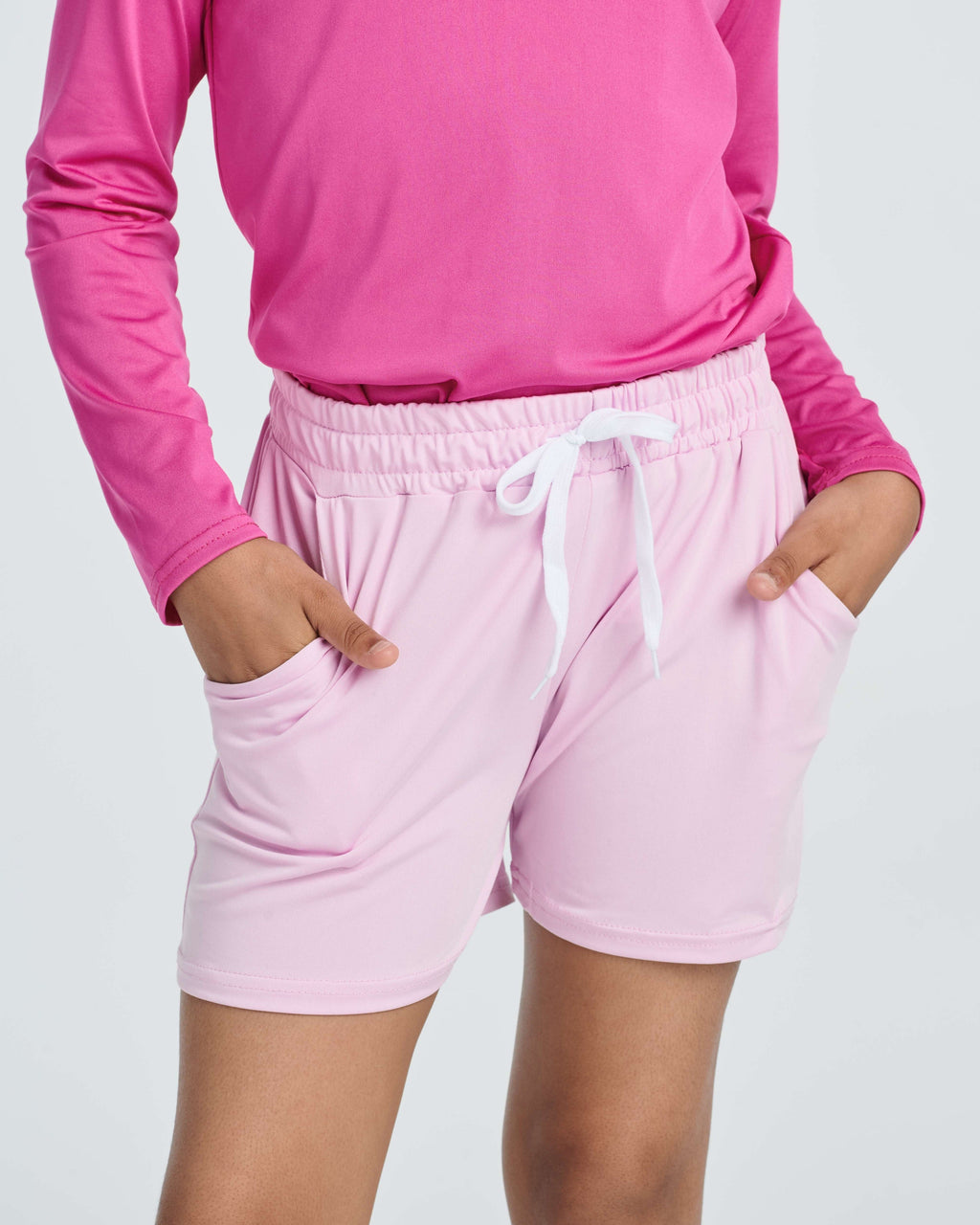 4 Pack: Girls Dry-Fit Active Shorts