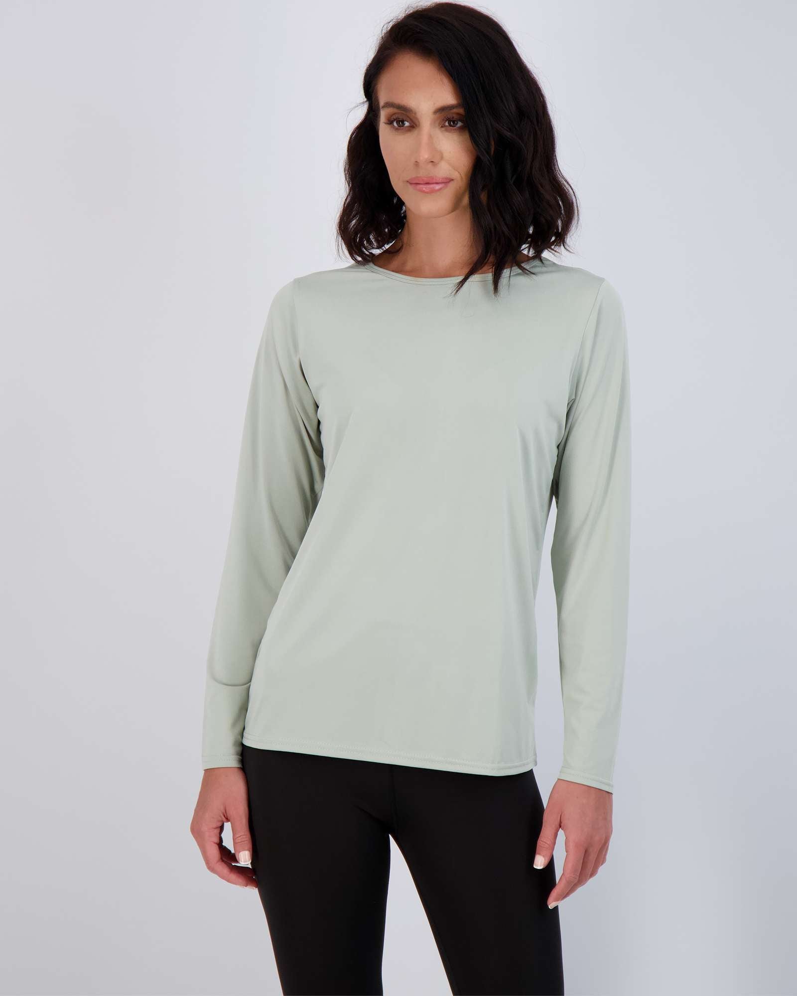 4 Pack: Womens Dry-Fit Active Long-Sleeve T-Shirt