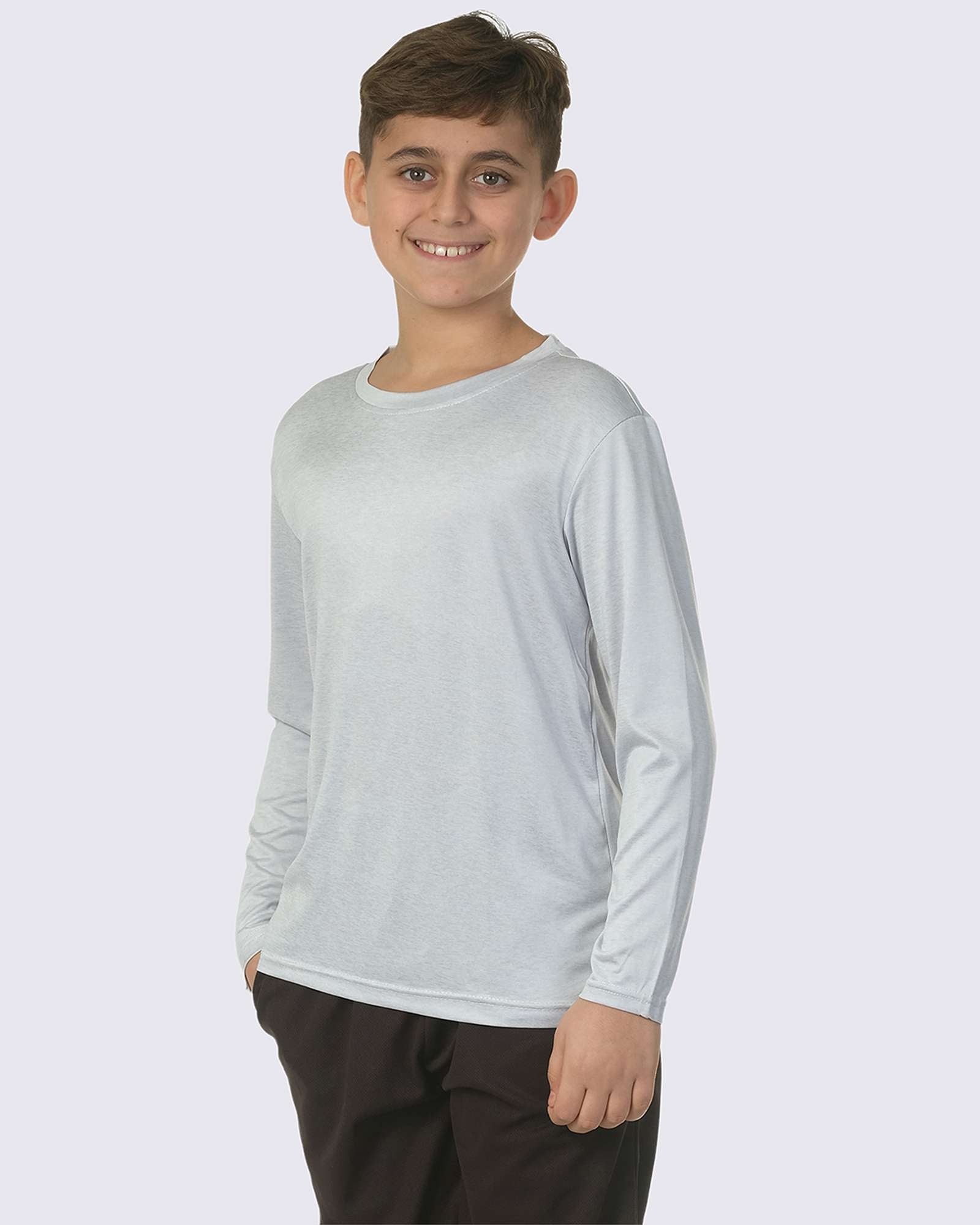 4 Pack: Boys Dry-Fit Active Long-Sleeve T-Shirt