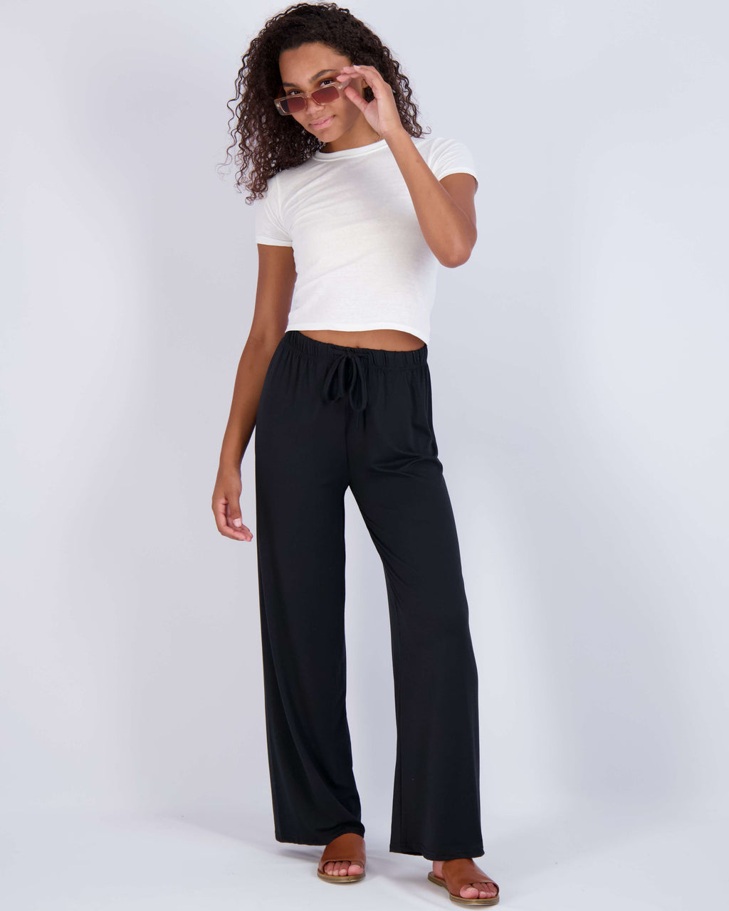 3 Pack: Womens Wide Leg Palazzo Lounge Pajama Pants