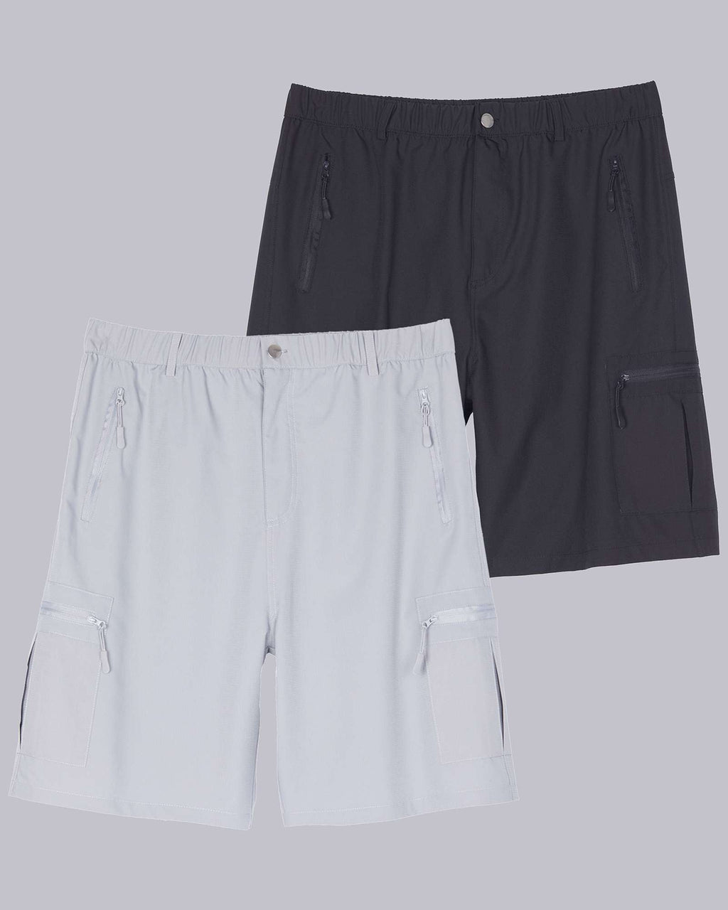 2 Pack: Men's Hiking Cargo Shorts