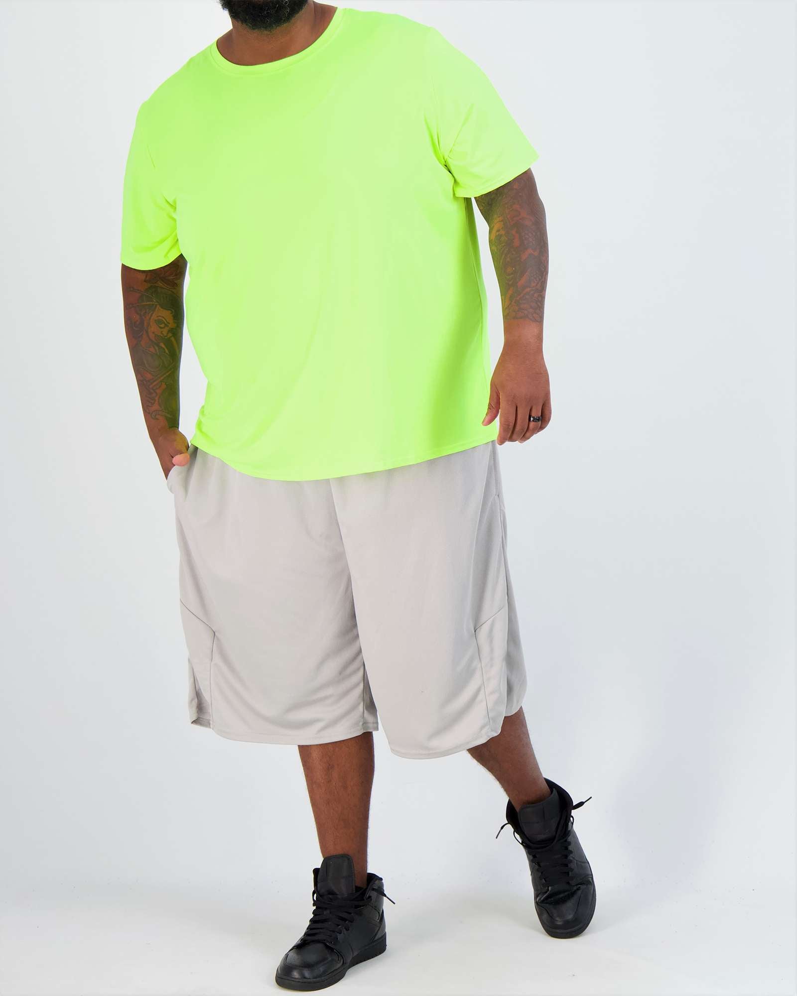 3 Pack: Men’s Big & Tall Dry-Fit Short-Sleeve Crew Neck T-Shirt