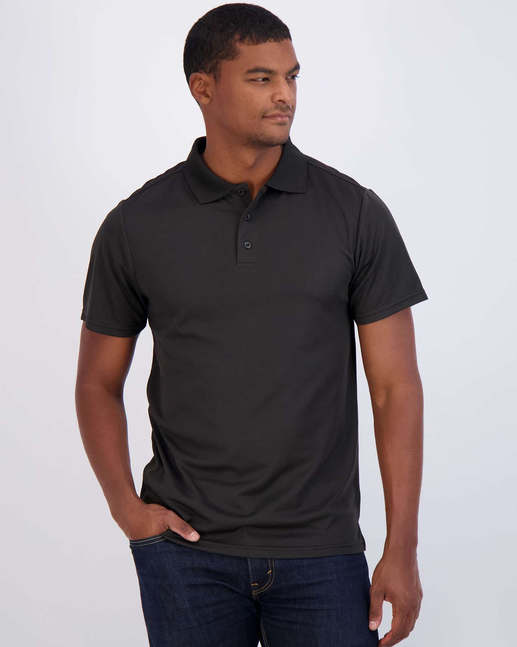 3 Pack: Mens Quick-Dry Short Sleeve Performance Polo Shirt