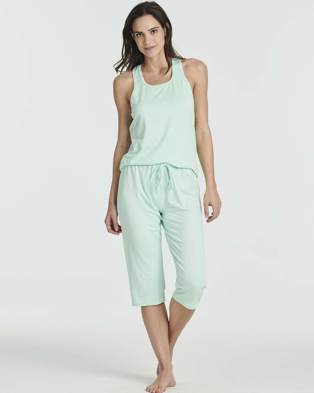 2 Pack: Women's Pajama Set Tank Top and Capri Pants