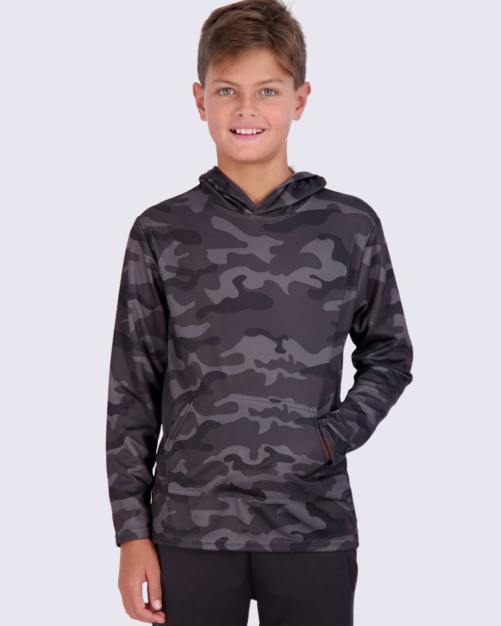 3 Pack: Boys Mesh Long Sleeve Pullover Hoodie Active Sweatshirt