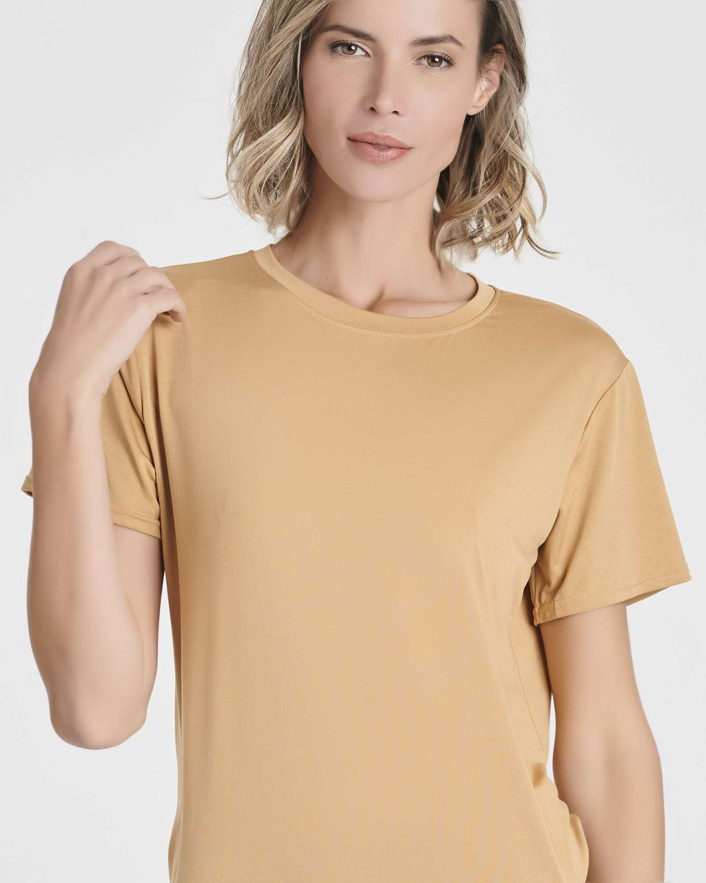 5 Pack: Women's Short Sleeve Open Back Tie Back Dry-Fit T-Shirt