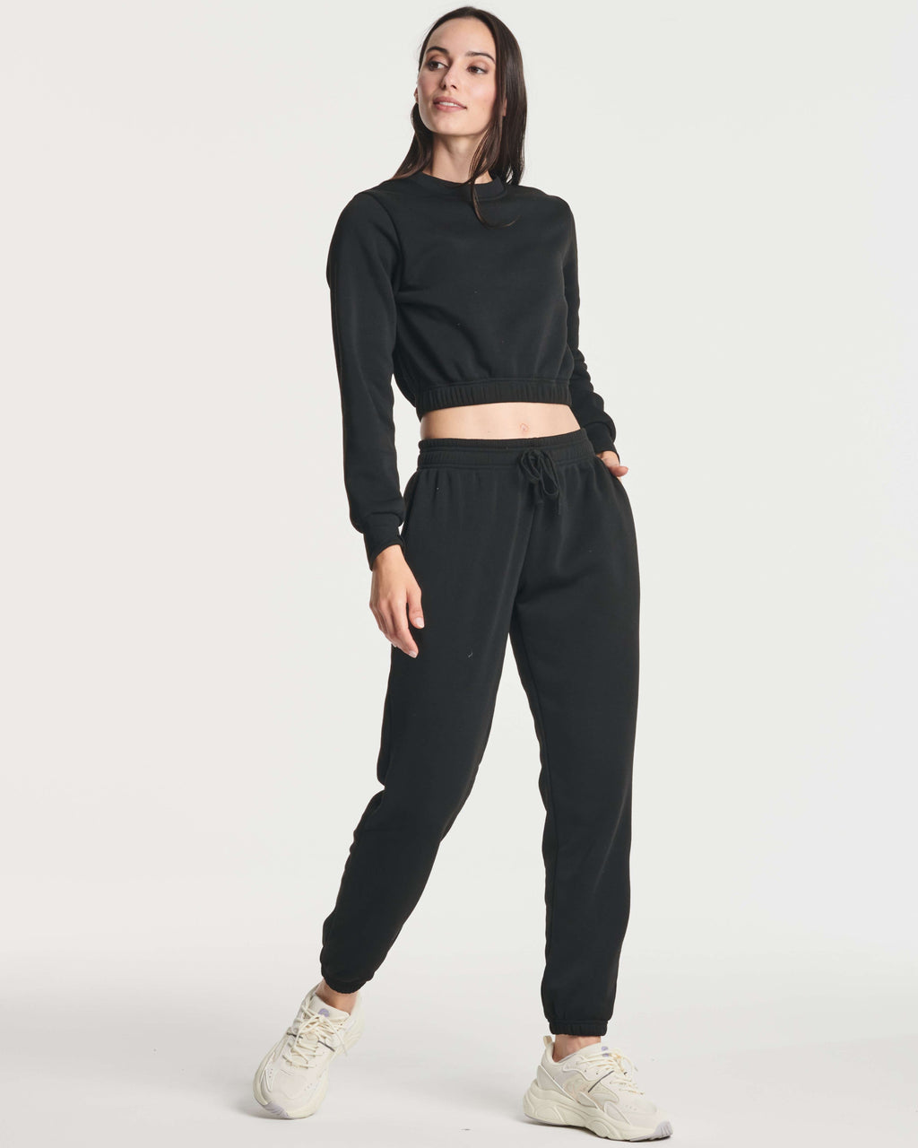 3 Pack: Women's Fleece Jogger Sweatpants with Elastic Cuff (Available in Plus Size)