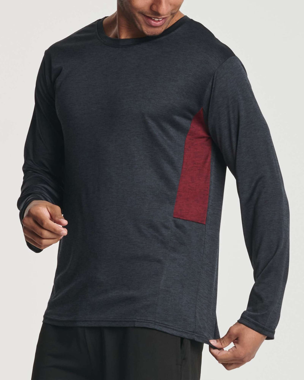 Real Essentials 4 Pack: Men's Dry-Fit UV Moisture Wicking UPF 50+ SPF Sun Protective Fishing Hiking Swim Long Sleeve Shirt