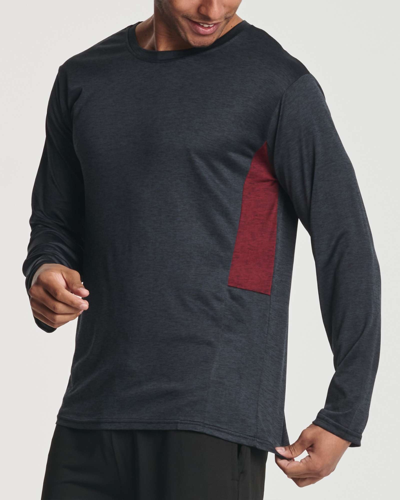 Real Essentials 4 Pack: Men's Dry-Fit UV Moisture Wicking UPF 50+ SPF Sun Protective Fishing Hiking Swim Long Sleeve Shirt