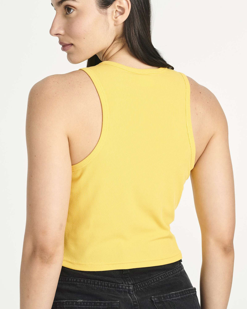 5 Pack: Women's Ribbed Sleeveless Cropped Tank Top